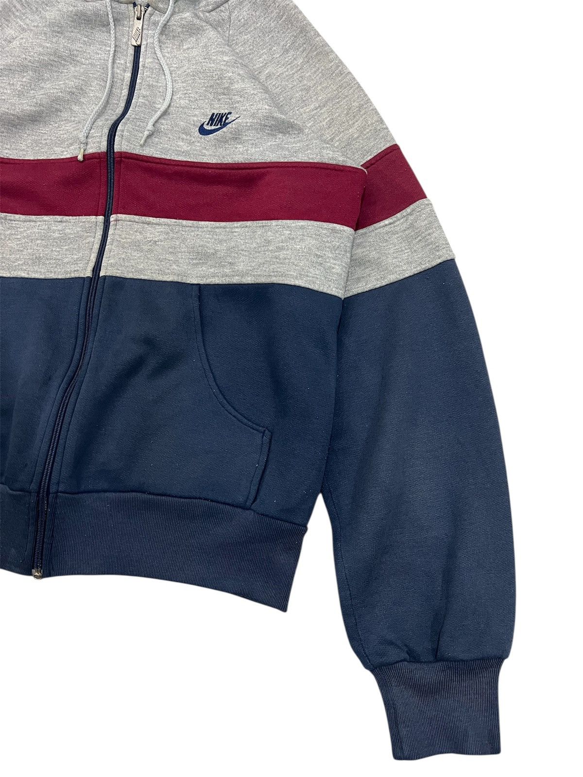 Nike Vintage 80s Nike Hoodie Zipper Blue Tag Size US M / EU 48-50 / 2 - 5 Thumbnail