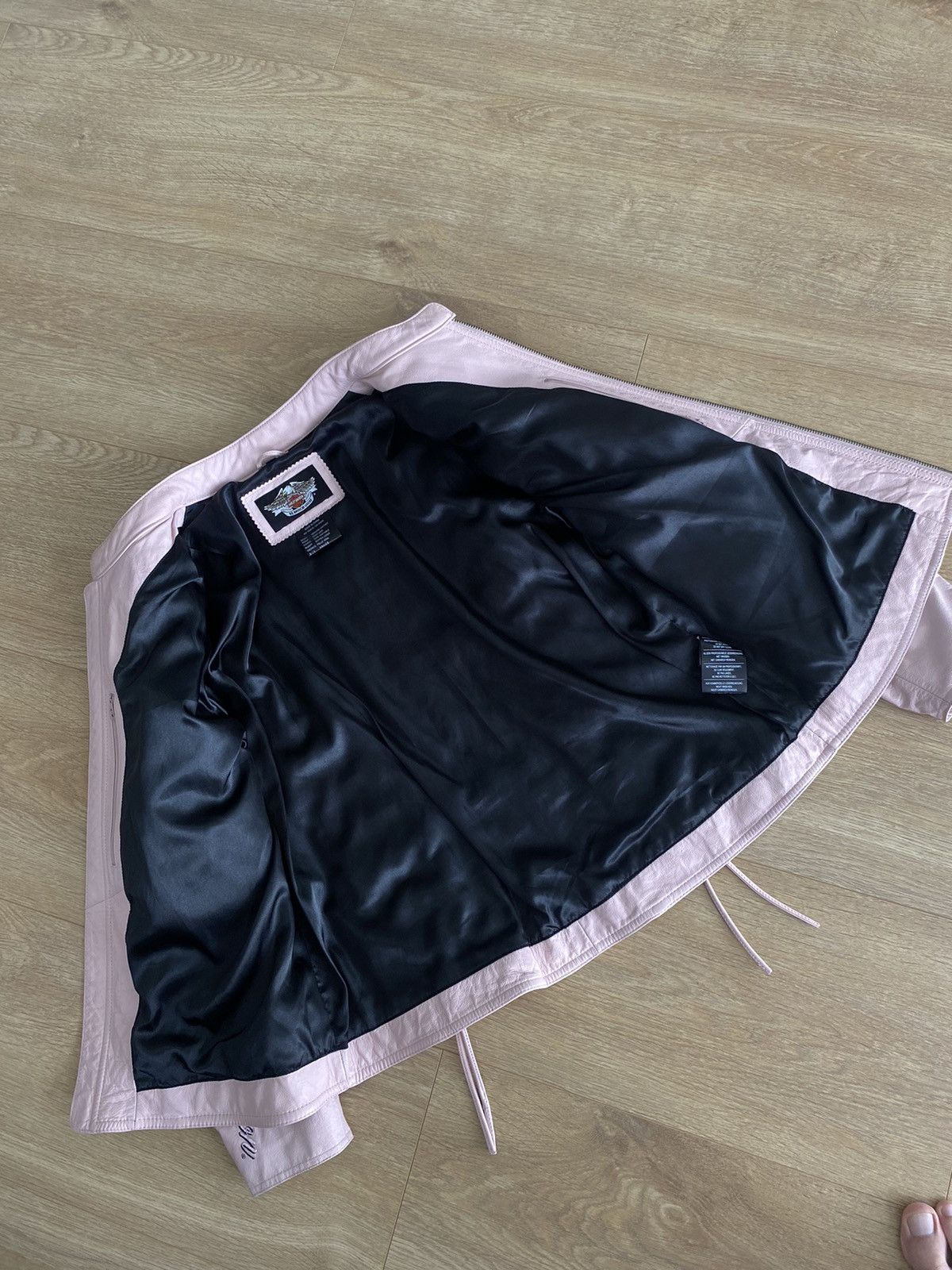 Harley Davidson Womens Pink Leather Jacket Harley Davidson Size XL / US 12-14 / IT 48-50 - 7 Thumbnail