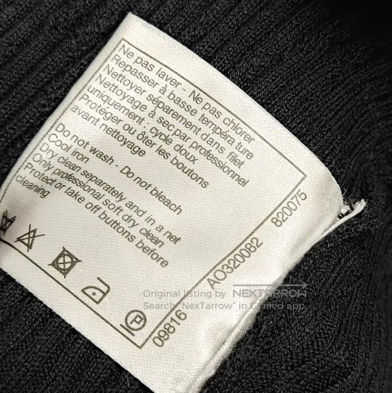 Chanel Chanel Black Cotton Long Sleeve Pullover Sweater . Size S / US 4 / IT 40 - 7 Thumbnail