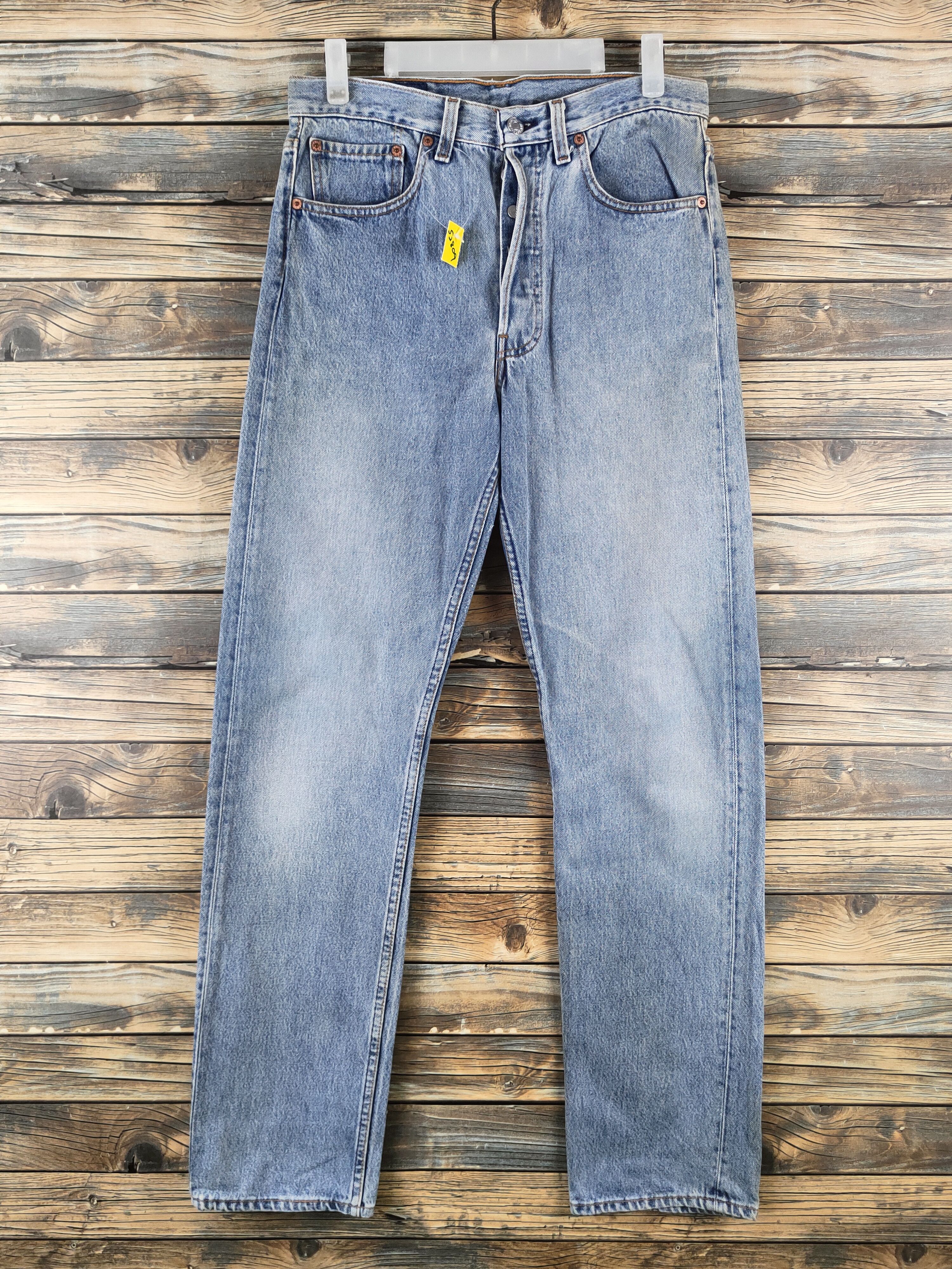 Levi's 501 Levi's Blue Distressed Ripped Jeans #S2809 Size US 31 - 1 Thumbnail