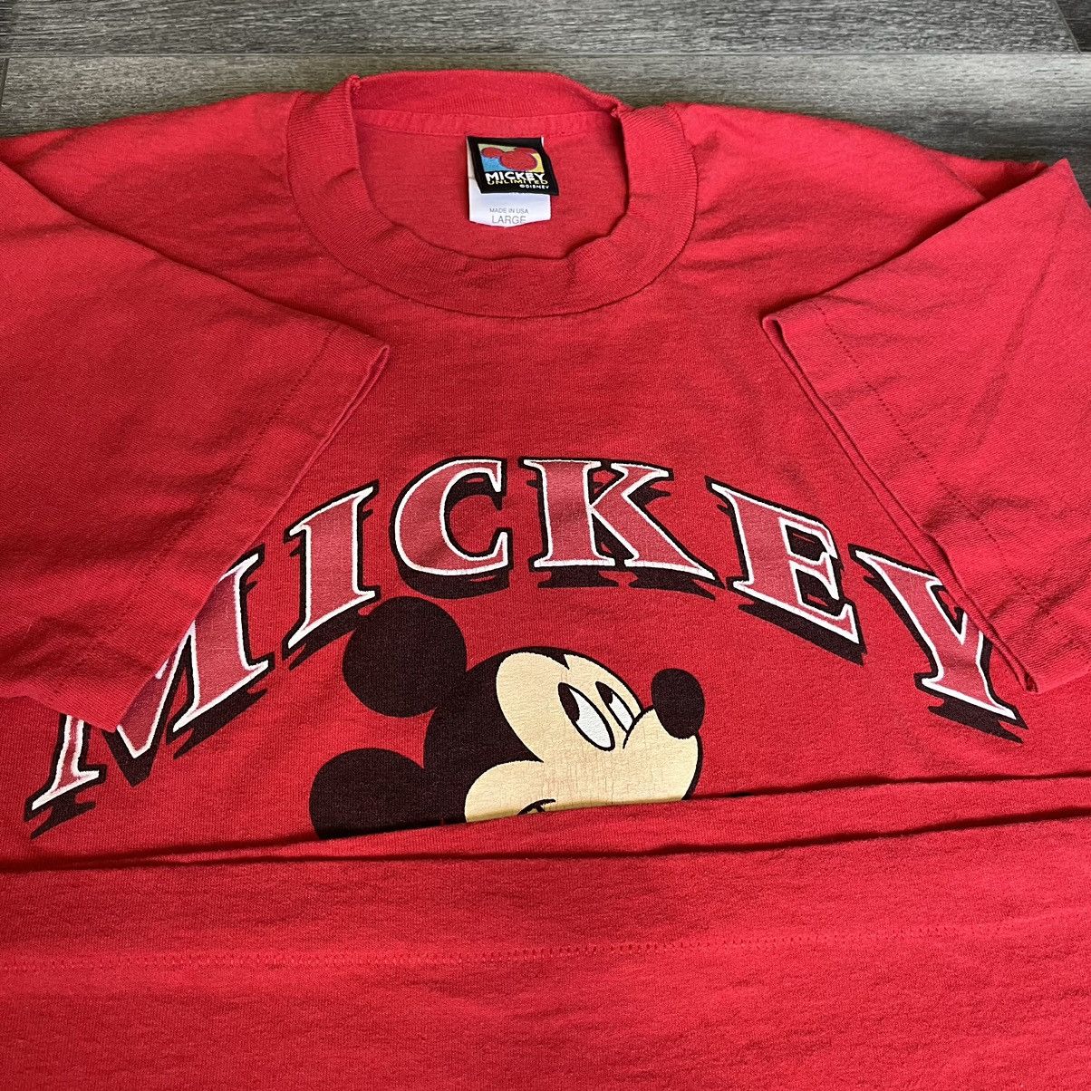 Disney × Mickey Inc × Vintage Vintage 1990s Disney Mickey Mouse Unlimited Beach Logo Tee Size US L / EU 52-54 / 3 - 3 Thumbnail