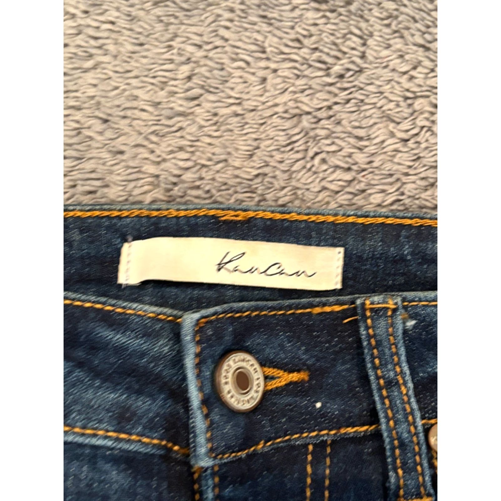 Vintage VINTAGE KanCan Jeans Womens 24/1 Blue Skinny Mid Rise Denim Stretch Frayed Hem Jeans Womens Slim Skinny Jeans 25 Blue Size 42" / US 20 - 4 Thumbnail