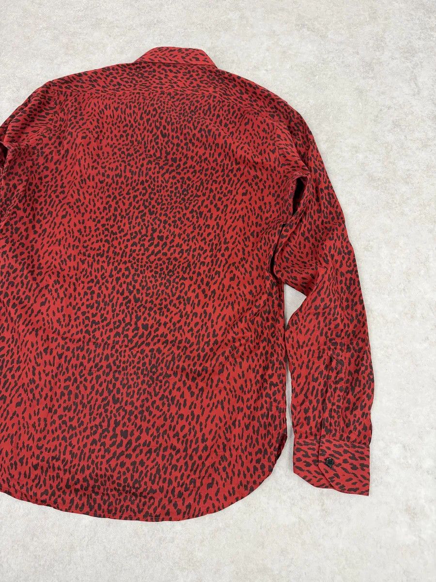 Saint Laurent Paris SS2014 Saint Laurent Red & Black Leopard Shirt Size US M / EU 48-50 / 2 - 5 Thumbnail