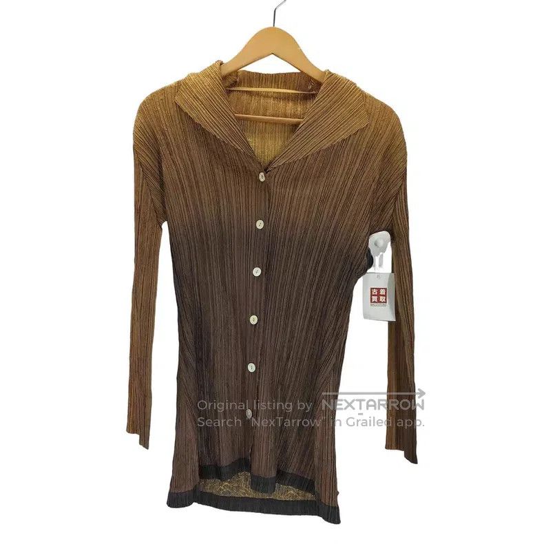 Issey Miyake Issey Miyake Brown Long Sleeve Top Size M / US 6-8 / IT 42-44 - 1 Thumbnail