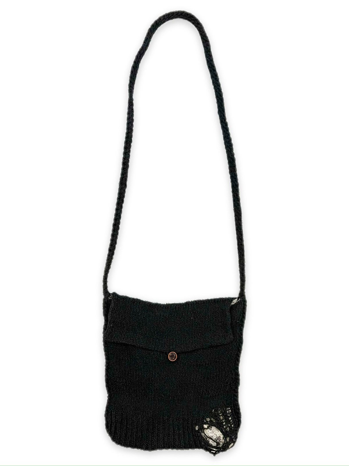 Number N Ine Number (N)Ine Forest Green Knitted Crossbody Bag, Men's