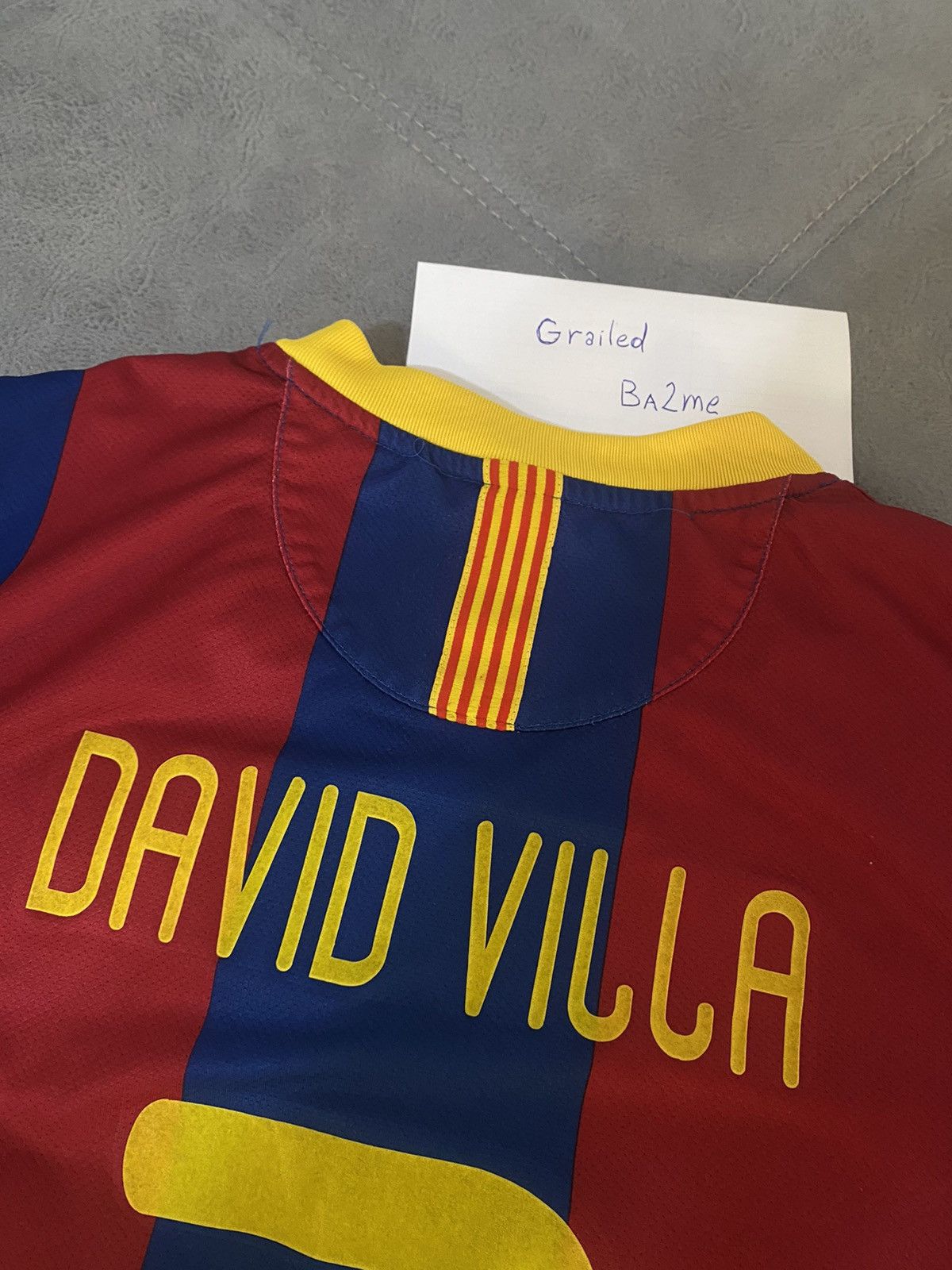 Nike Nike Barcelona 2010/11 David Villa #7 Home Jersey Size US L / EU 52-54 / 3 - 12 Thumbnail