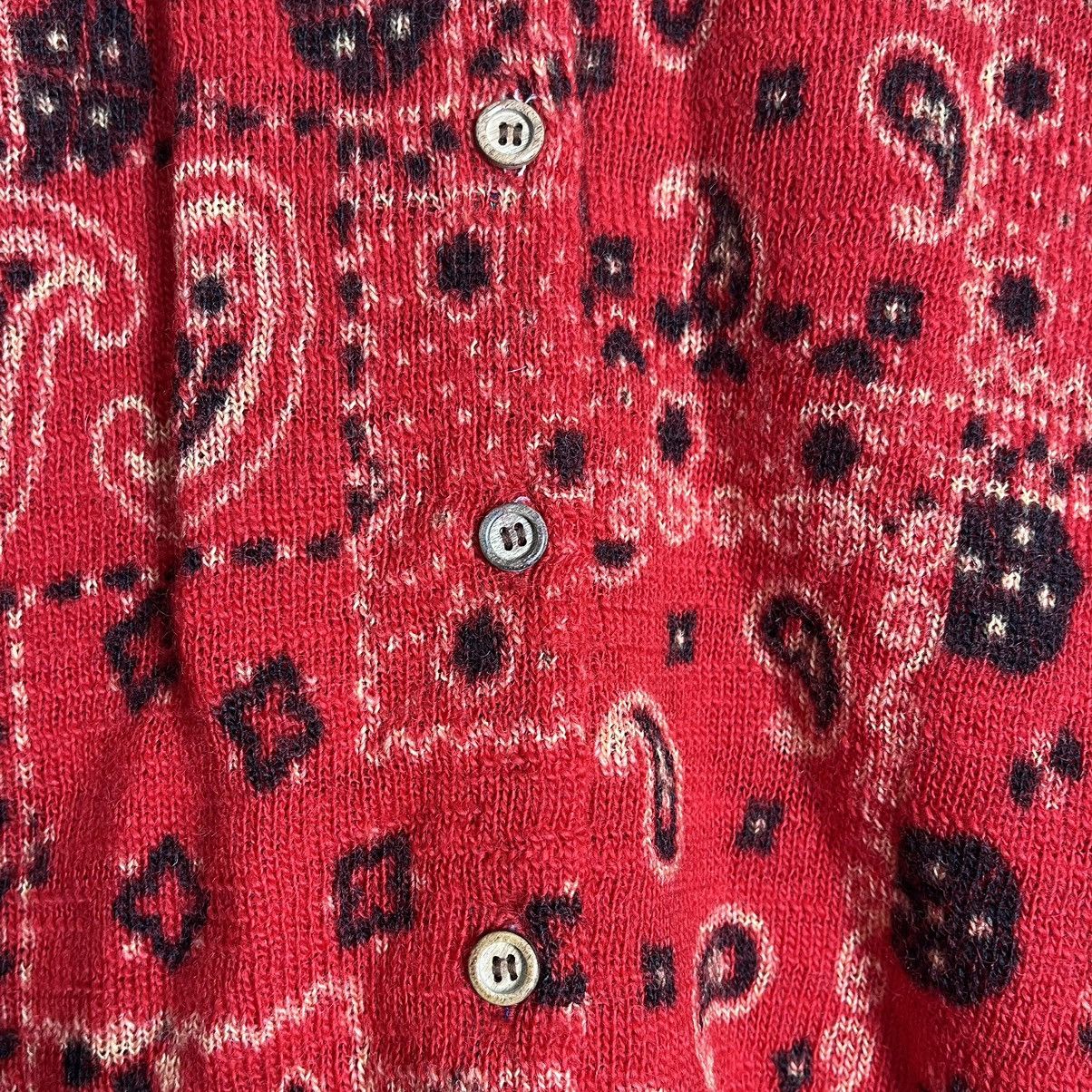 Hysteric Glamour 90's Hysteric Glamour Paisley Cardigan Knitted Sweater Size ONE SIZE - 2 Thumbnail