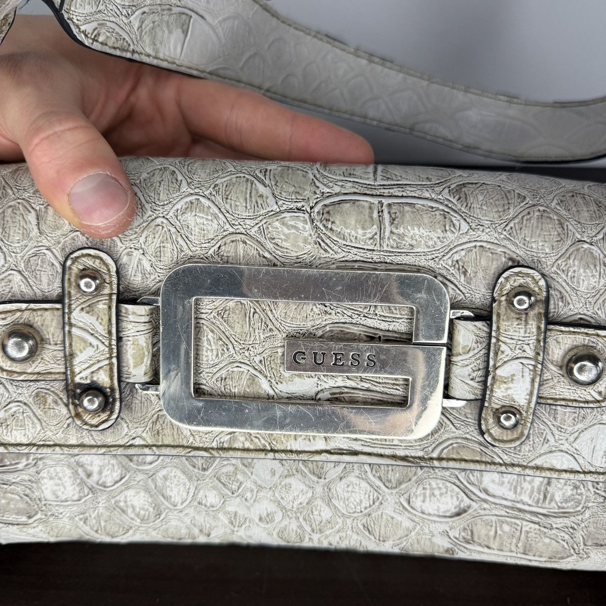 Guess Guees Style Shoulder Mini Bag Baguette Y2K Avant-garde 00’s Size ONE SIZE - 11 Thumbnail