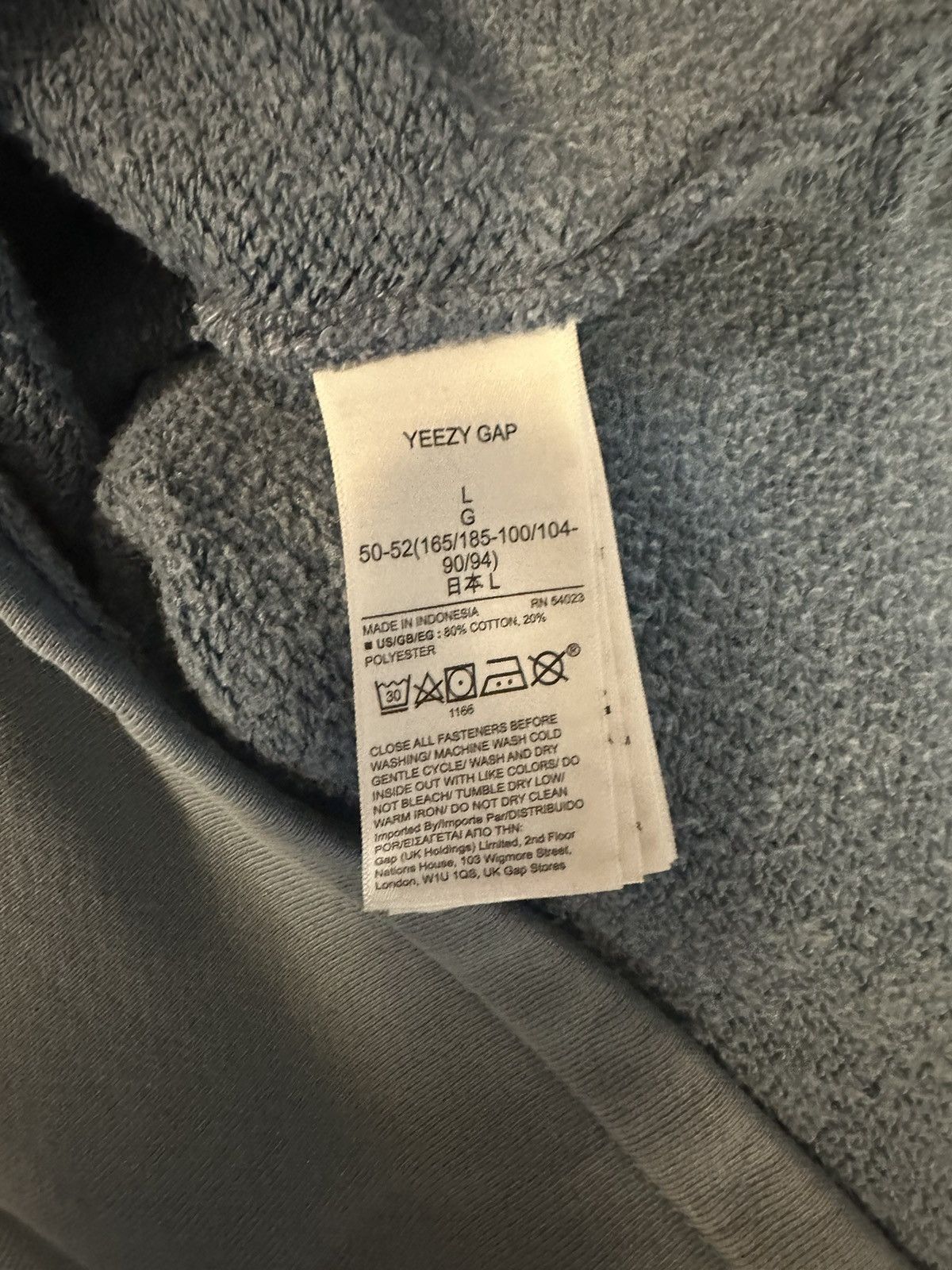 Gap × Kanye West Yeezy gap unreleased fleece back yoke t shirt blue large Size US L / EU 52-54 / 3 - 4 Thumbnail