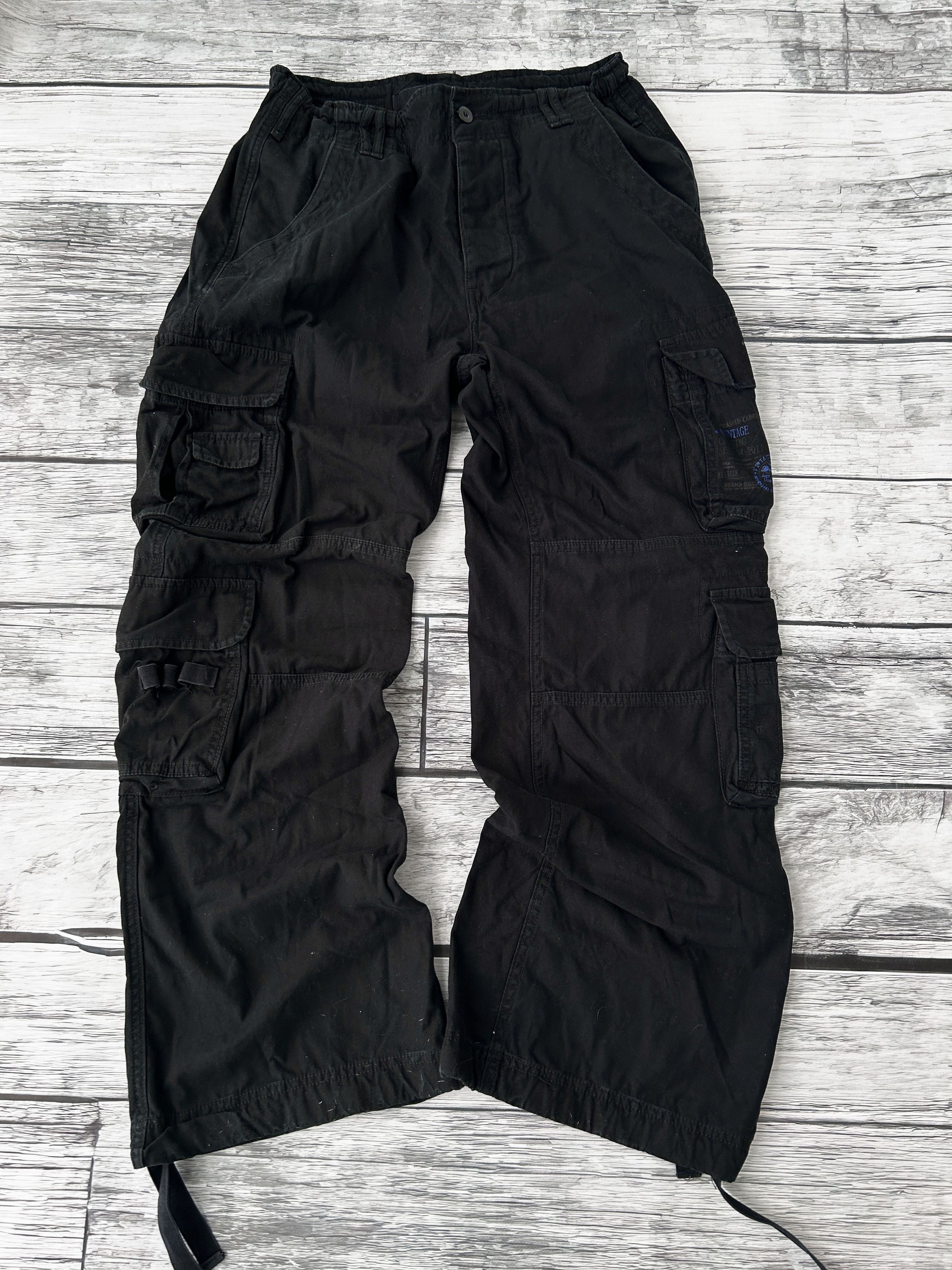 Vintage Vintage Flared Balenciaga Style Bondage Cargo Pants Size US 32 / EU 48 - 4 Thumbnail