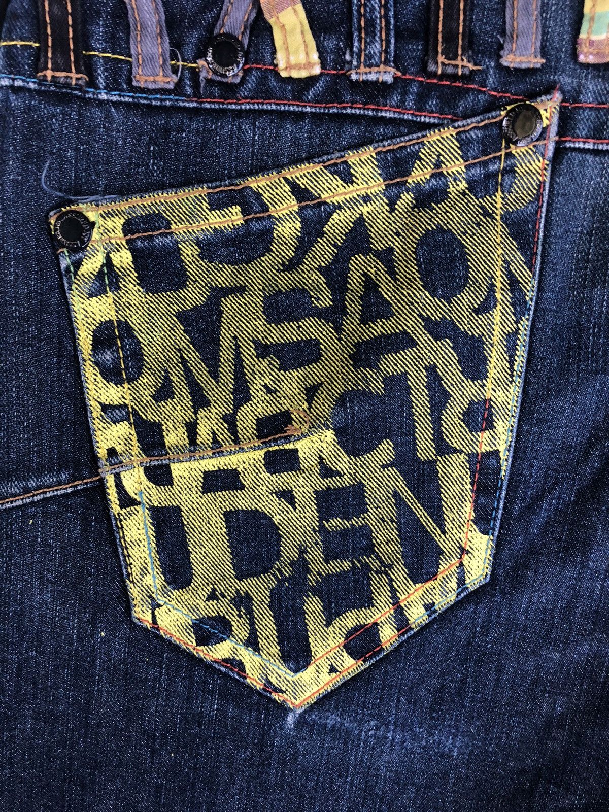 Hysteric Glamour Japanese Plsntiful Double Waist Distressed Jeans Size US 31 - 14 Thumbnail