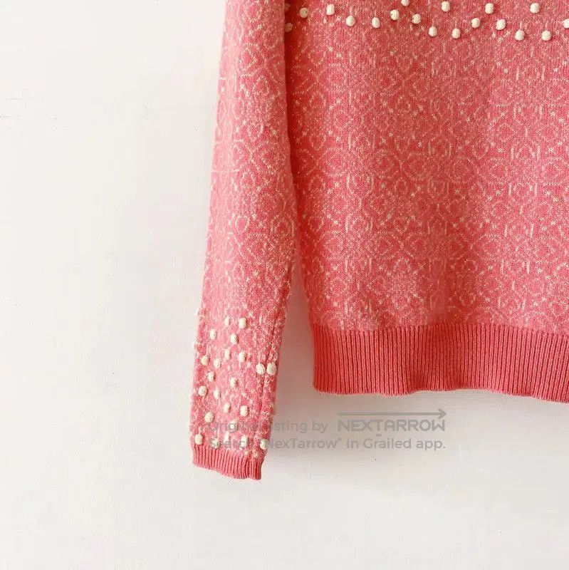 Chanel Chanel Red Cashmere Long Sleeve Sweater . Size S / US 4 / IT 40 - 3 Thumbnail