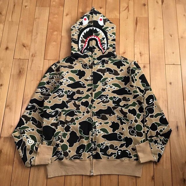 BAPE Sta camo shark full zip hoodie a bathing ape