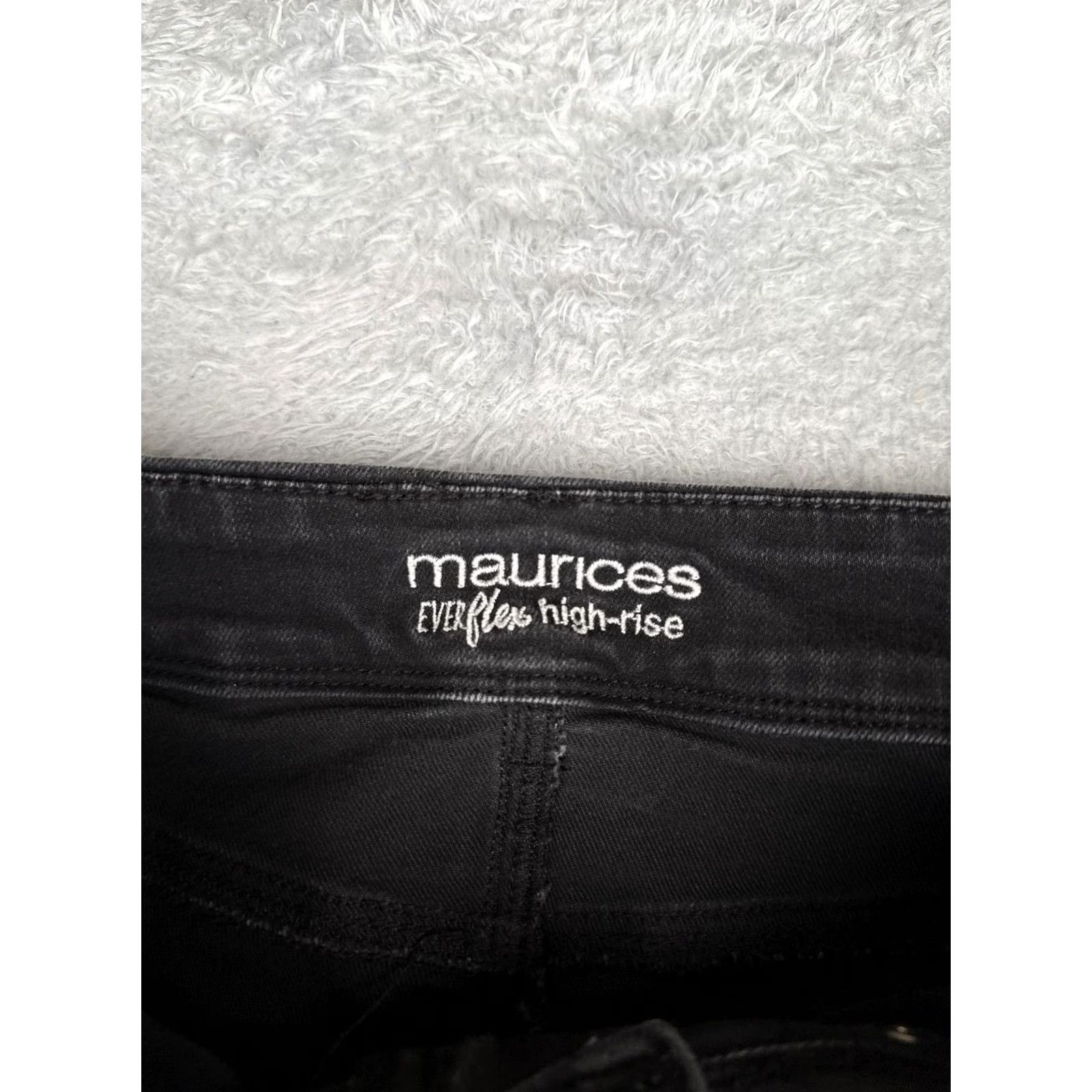 Vintage Maurices EVERflex High Rise Bootcut Jeans Womens 12 Charcoal Blue 30x26 Jeans Womens Dress Pants? Size 34" / US 12 / IT 48 - 6 Thumbnail