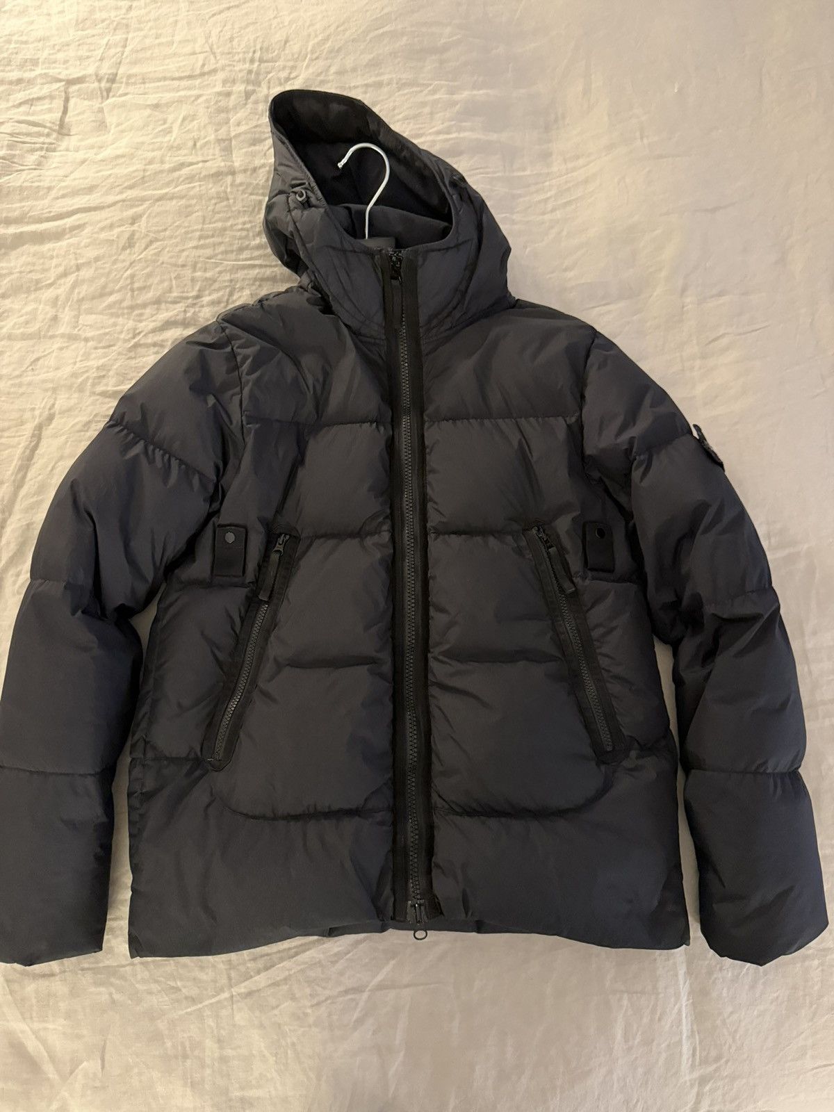 Stone Island Stone Island Crinkle Reps NY Down Hooded Jacket – Black – M Size US M / EU 48-50 / 2 - 1 Thumbnail