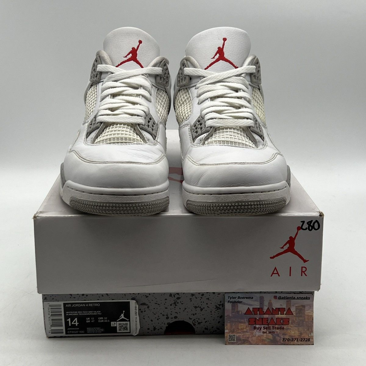 Jordan Brand Air Jordan 4 white Oreo Size US 14 / EU 47 - 2 Thumbnail