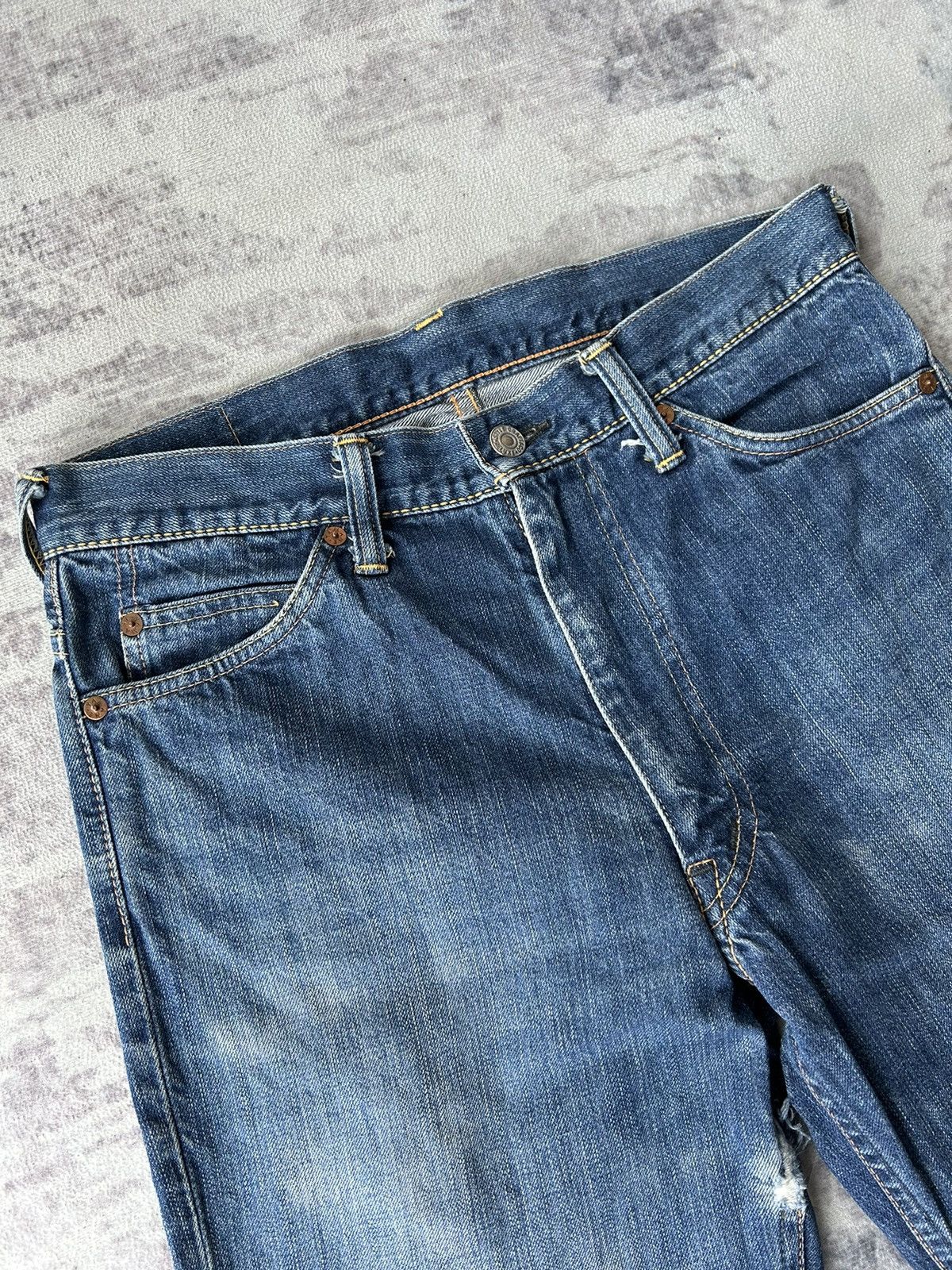 Evisu ‘2000’ Vintage Evisu Distressed Jeans Size US 30 / EU 46 - 4 Thumbnail