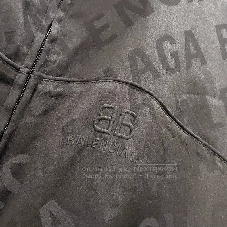 Balenciaga Balenciaga Fully Printed Letter Logo Jacket Size XXS / US 00 / IT 34 - 4 Thumbnail