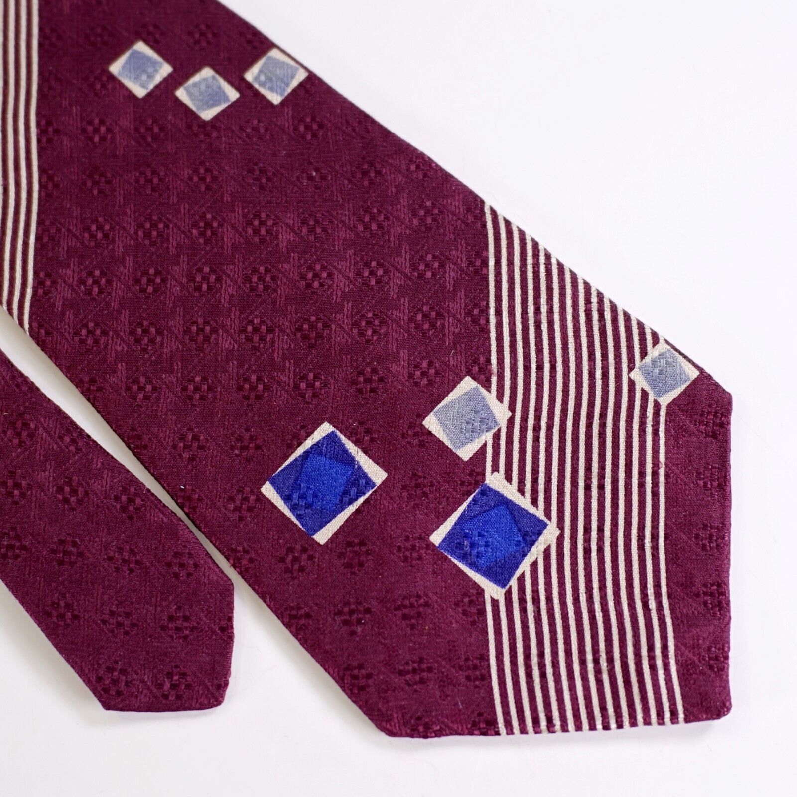 Croft & Barrow Croft & Barrow Abstract Jacquard Purple Print Wide Silk Tie Size ONE SIZE - 1 Thumbnail