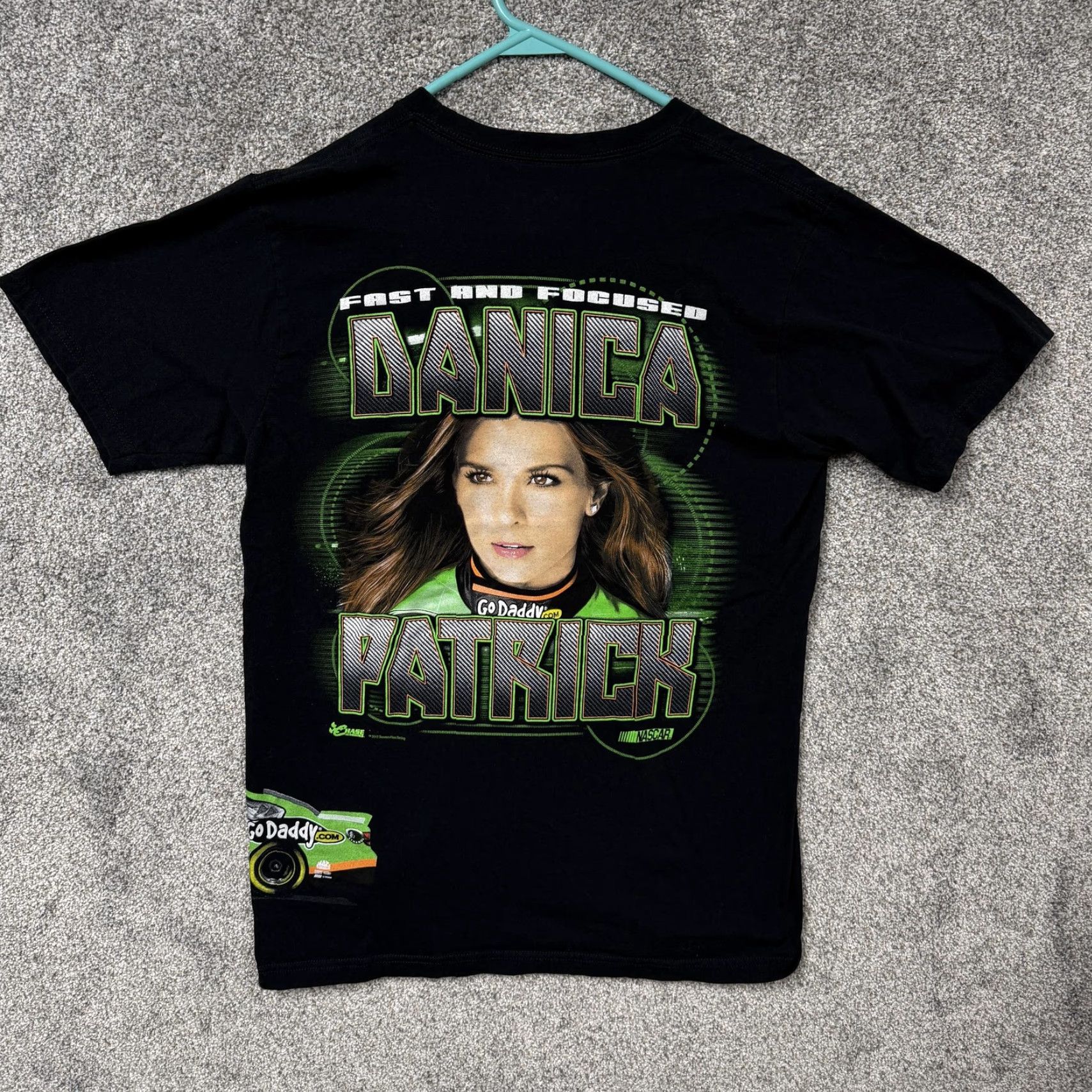 Chase Authentics VINTAGE Danica Patrick NASCAR Shirt Mens Medium Black Chase Authentics Graphic Tee Size US M / EU 48-50 / 2 - 5 Thumbnail