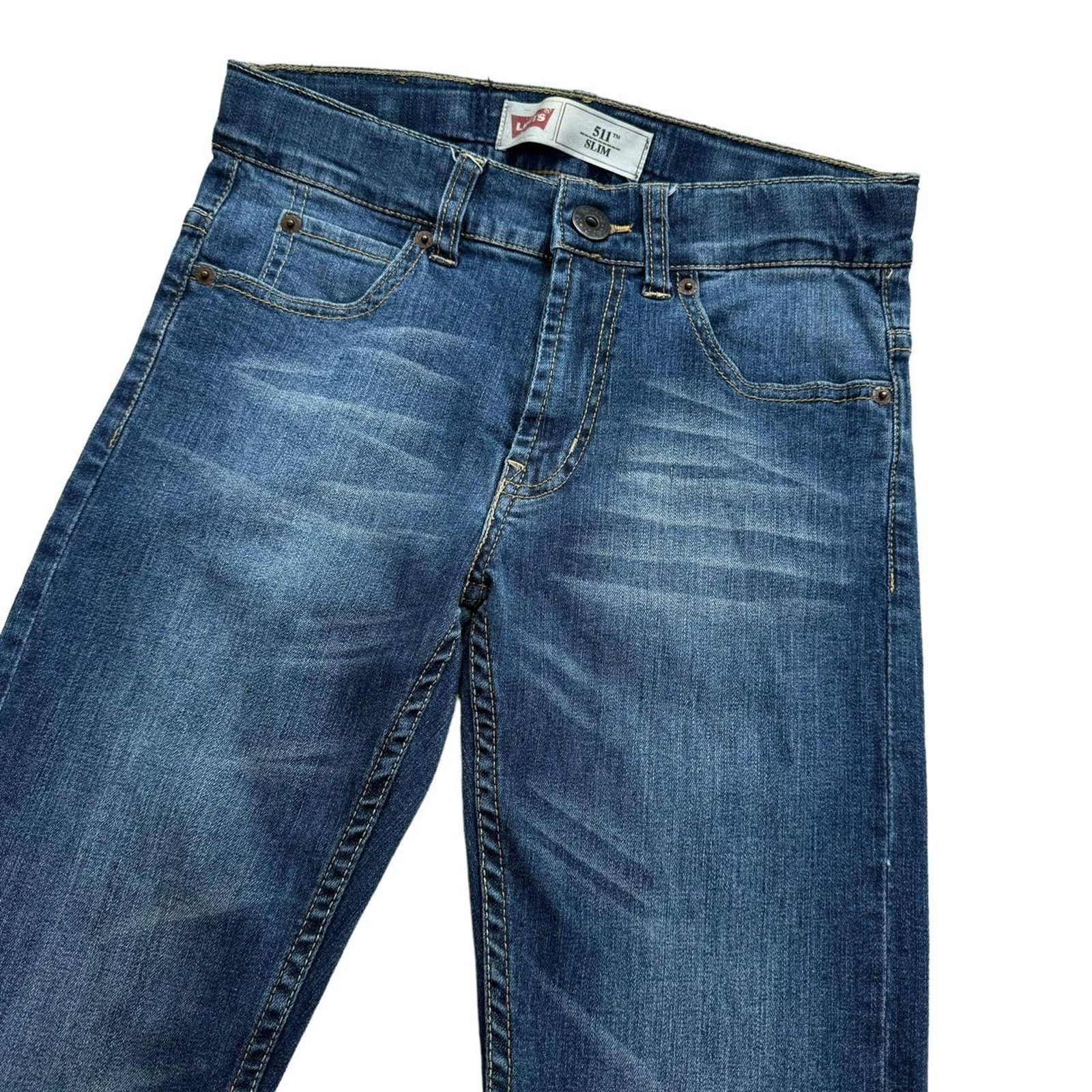 Levi's Levis 511 High Waisted Blue Slim Denim Jeans UK Size 8 Size 27" / US 4 / IT 40 - 2 Thumbnail