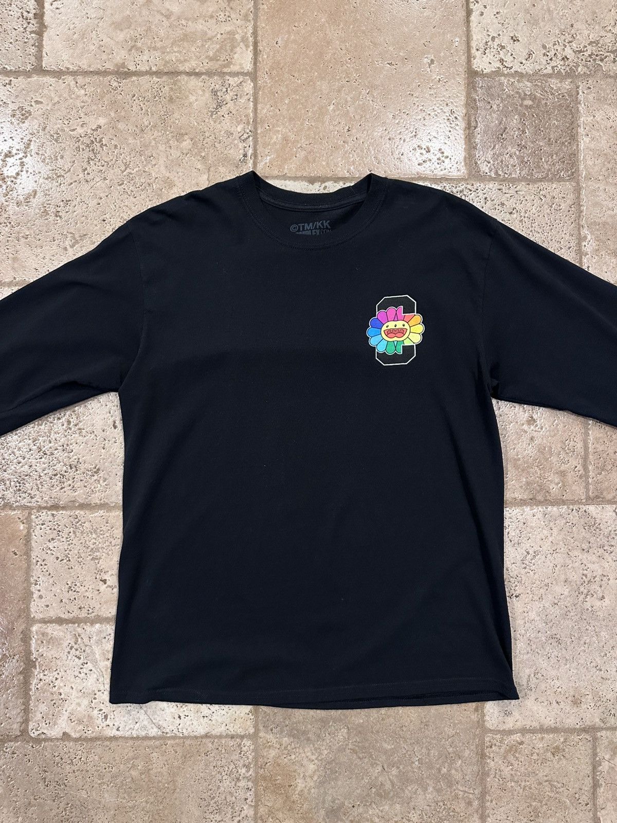 Complex Takashi Murakami ComplexCon Flower Black Long Sleeve T-Shirt Size US L / EU 52-54 / 3 - 3 Thumbnail