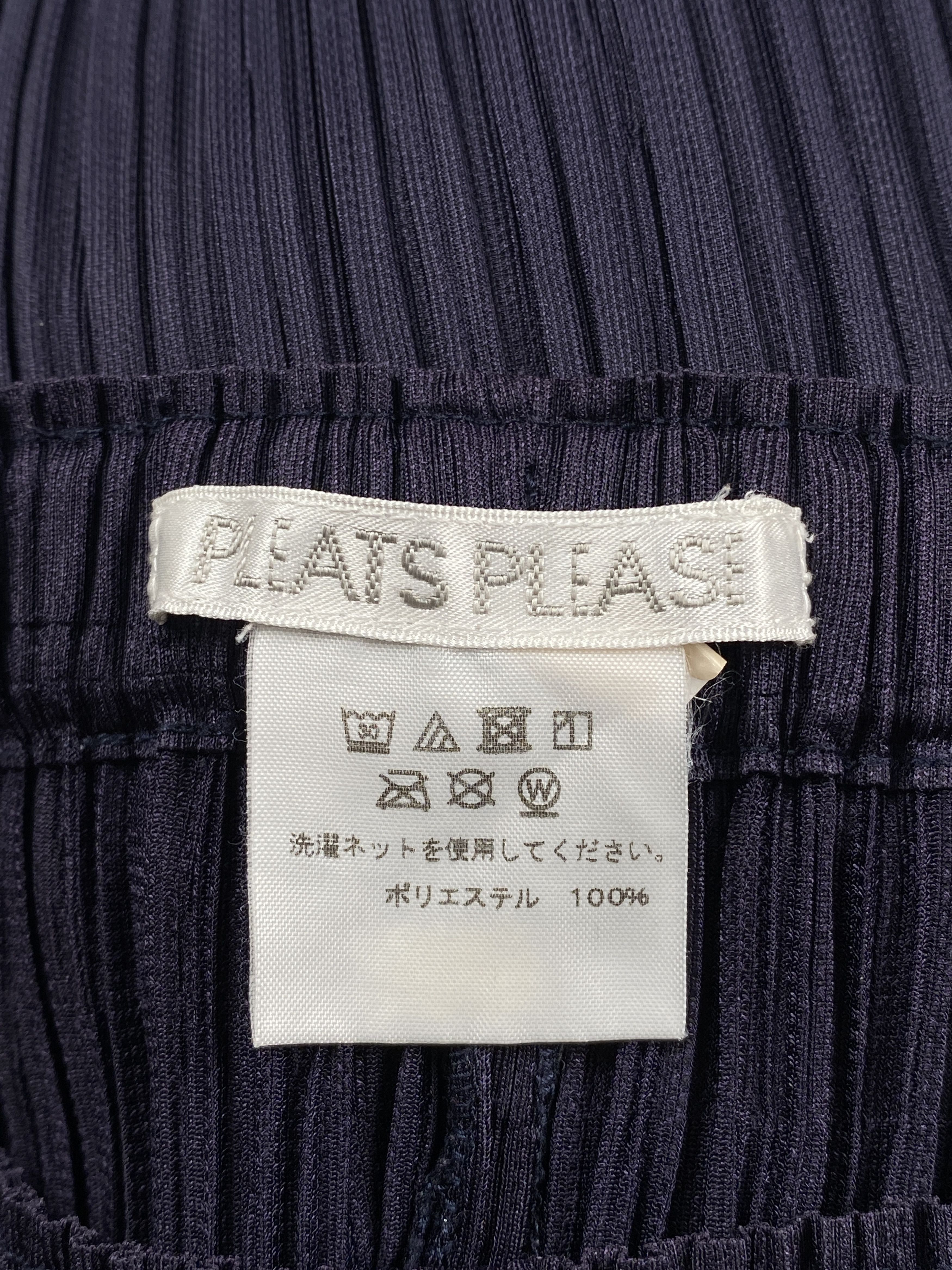 Pleats Please Issey Miyake Straight Leg Pleated Trousers Size 23" - 8 Thumbnail