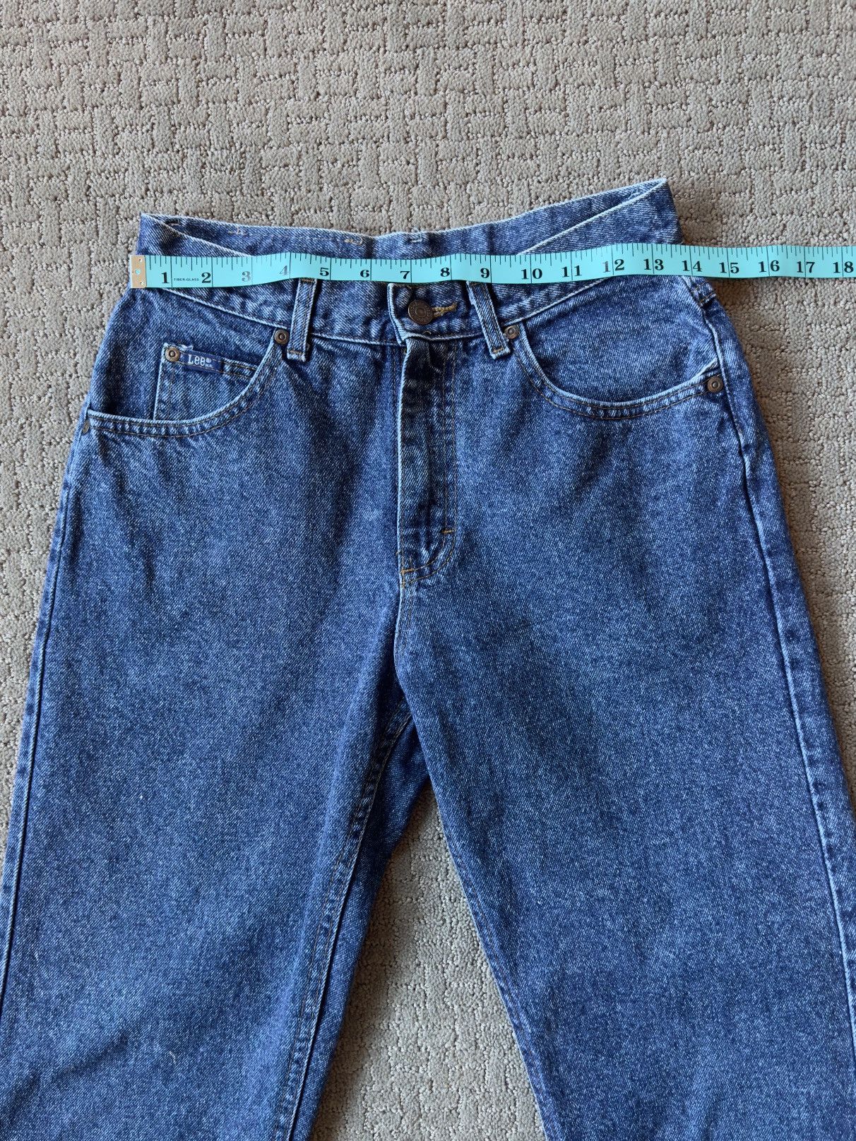 Lee × Vintage Dark Wash Straight Leg Jeans Size US 30 / EU 46 - 2 Thumbnail