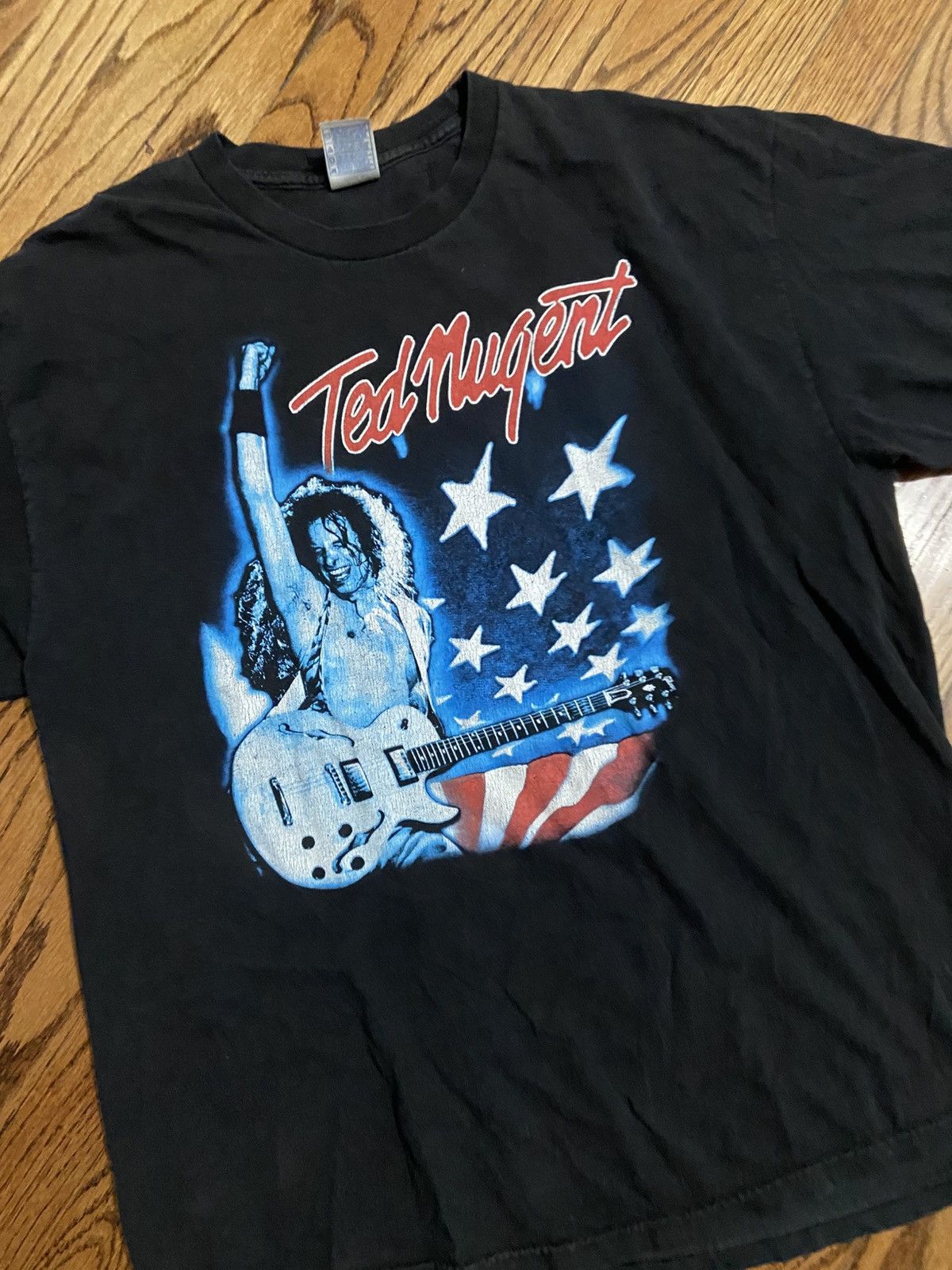 Vintage Vintage ted nugent tour shirt Size US XL / EU 56 / 4 - 3 Thumbnail