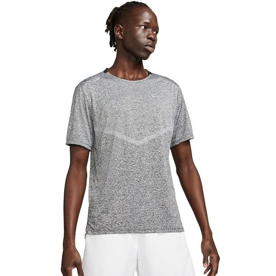 Nike Nike Dri-FIT Running Tee - Men's Large - Grey Heather Size US L / EU 52-54 / 3 - 2 Thumbnail