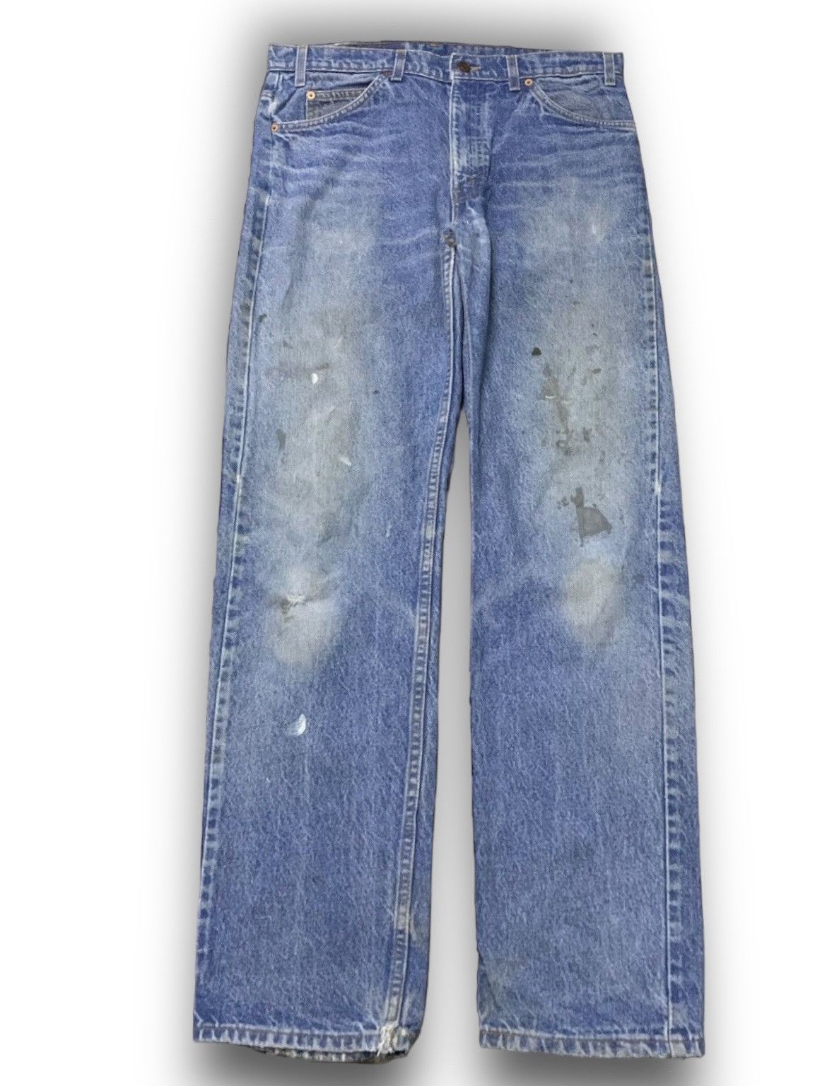 Levi's × Vintage Vintage Levis 505 Distressed Dirty Denim Pants Size US 34 / EU 50 - 1 Thumbnail