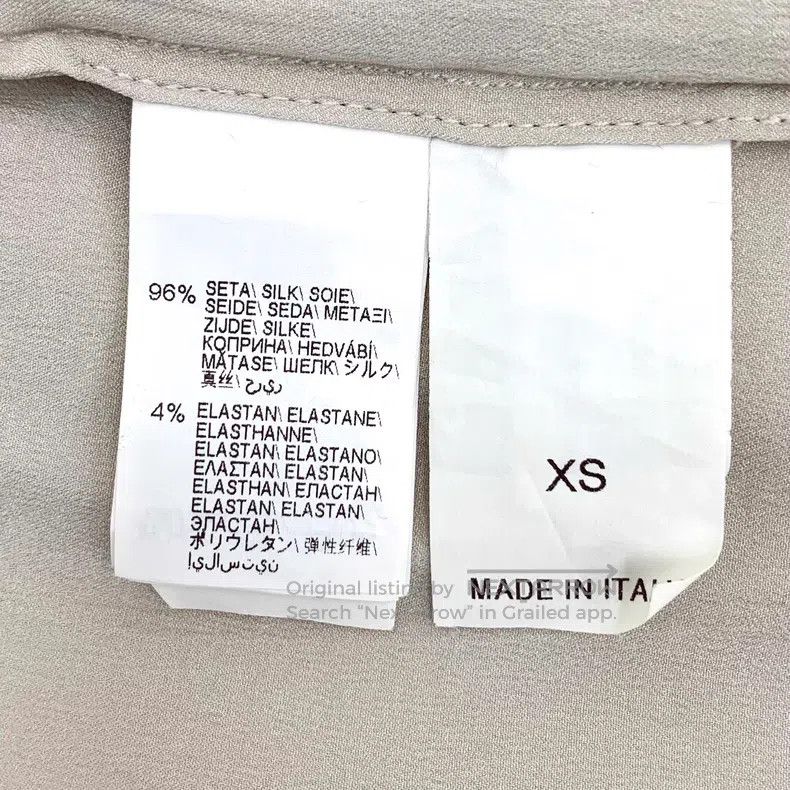 Brunello Cucinelli Brunello Cucinelli Champagne Beaded Round Neck Silk Short Size XS / US 0-2 / IT 36-38 - 6 Thumbnail