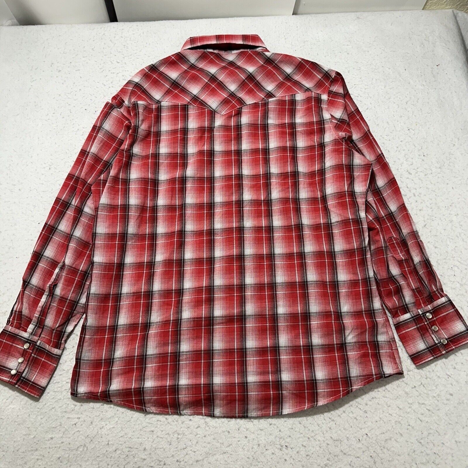Wrangler Wrangler Large Pearl Snap Button Down Shirt Plaid Western Size US L / EU 52-54 / 3 - 9 Thumbnail