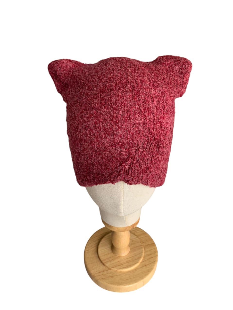 Punk Bondage Style Bunny Horn Devil Knitted low Beanie Hat