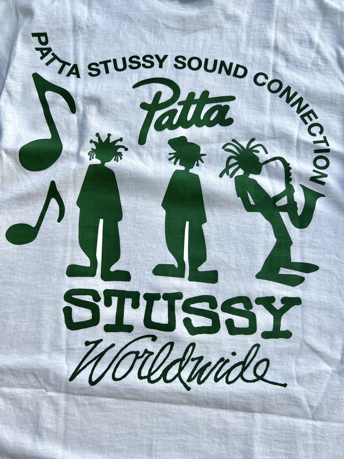 Patta × Stussy Stussy x Patta Sound Connection Tee “White” Medium Size US M / EU 48-50 / 2 - 5 Thumbnail