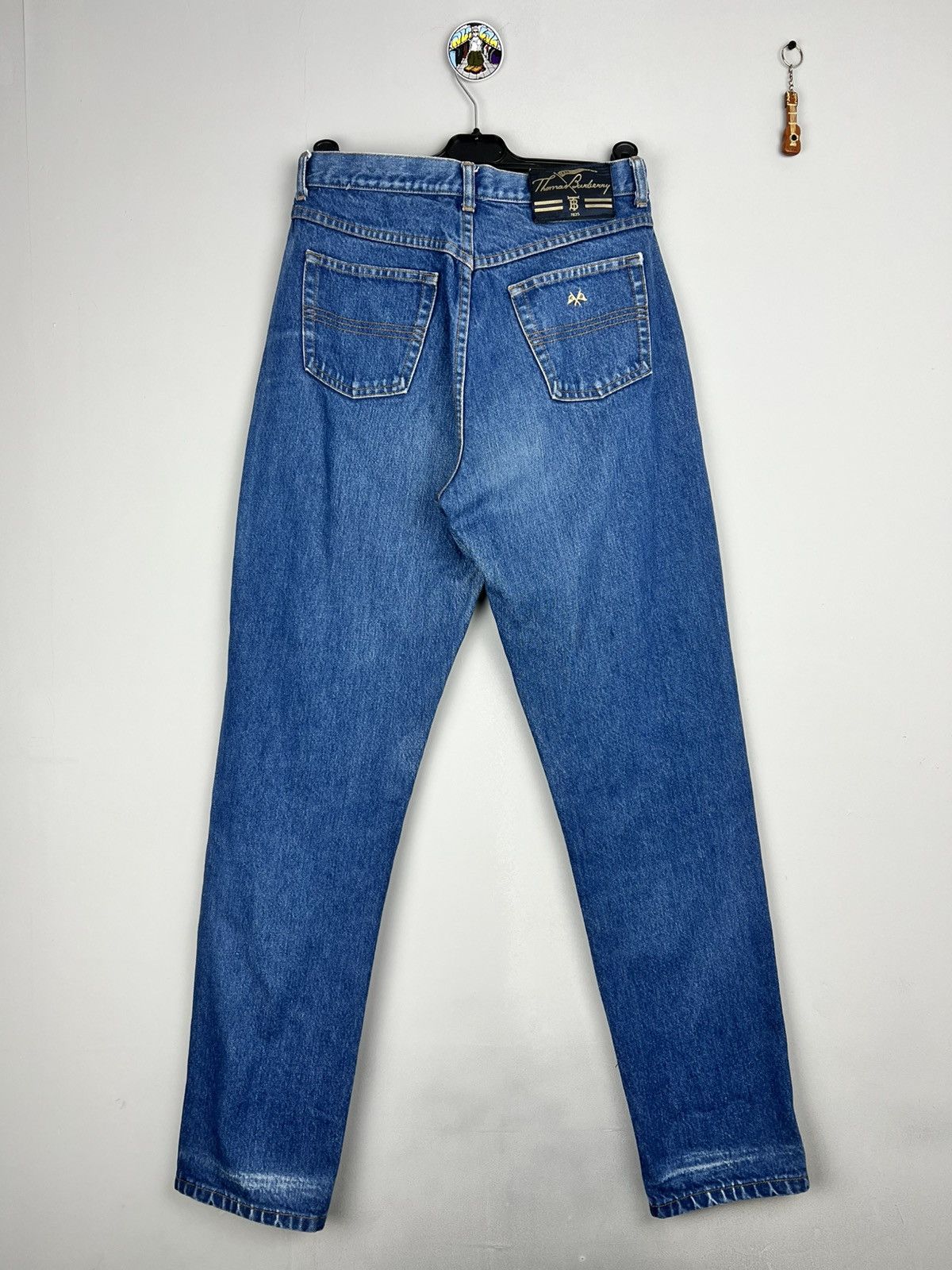 Burberry × Vintage Thomas Burberry Classic blue denim pants jeans Size US 30 / EU 46 - 1 Thumbnail