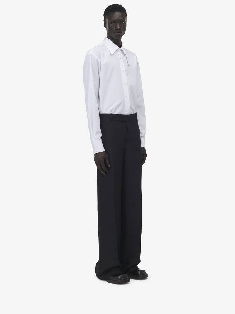 Alexander McQueen o1srvl11e0226 Low Rise Tailored Trousers In Black Size US 34 / EU 50 - 3 Thumbnail
