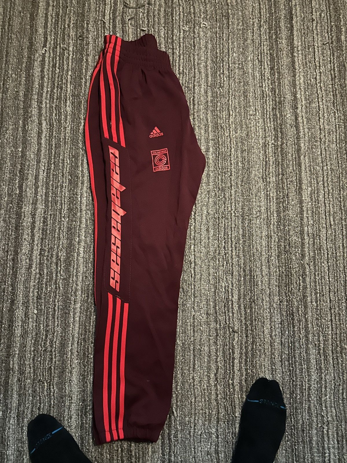 Yeezy FW17 Maroon Adidas Yeezy Calabasas Track Pants | Grailed