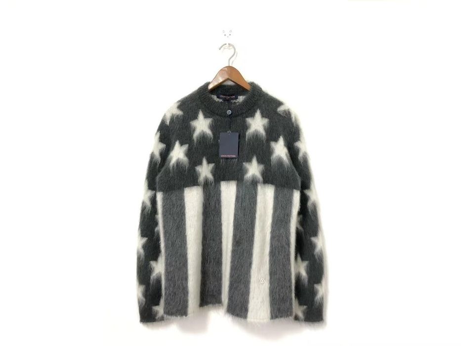 Louis Vuitton USA Flag Mohair Jacquard Crewneck Sweater Size: S
