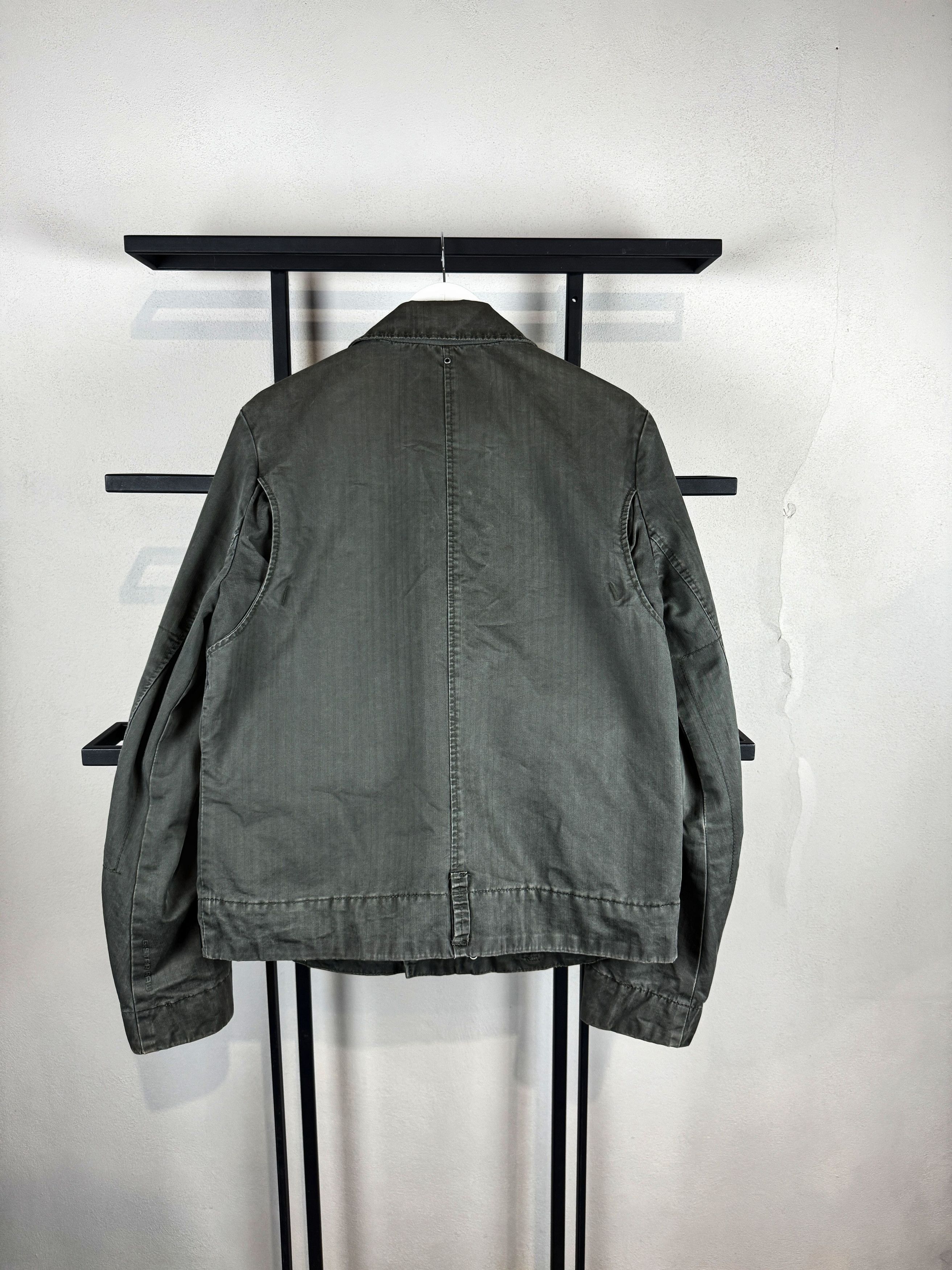 G-Star Olive Utility Jacket Multi Pocket Military Style Vintage Y2K Size US M / EU 48-50 / 2 - 6 Thumbnail