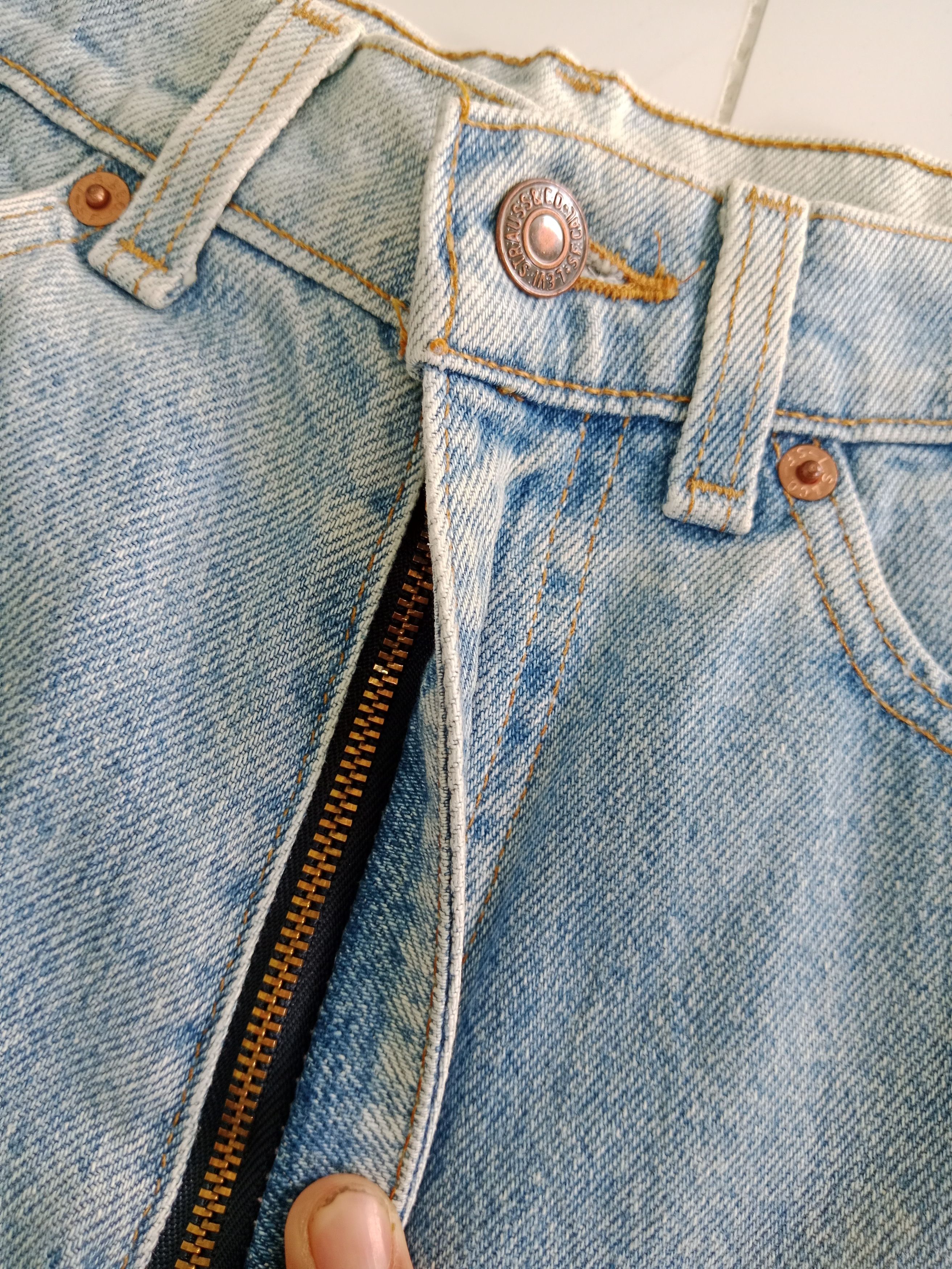 Levi's Vintage Clothing Levis Strauss & Co Blue Denim Jean's Made in Usa Size US 28 / EU 44 - 12 Thumbnail