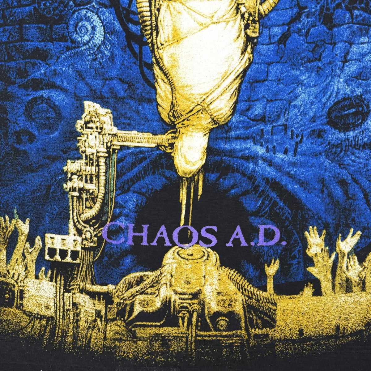 Band Tees Vintage Mid 90s Sepultura ‘Chaos A.D.’ All Over Euro T Shirt Size US L / EU 52-54 / 3 - 6 Thumbnail