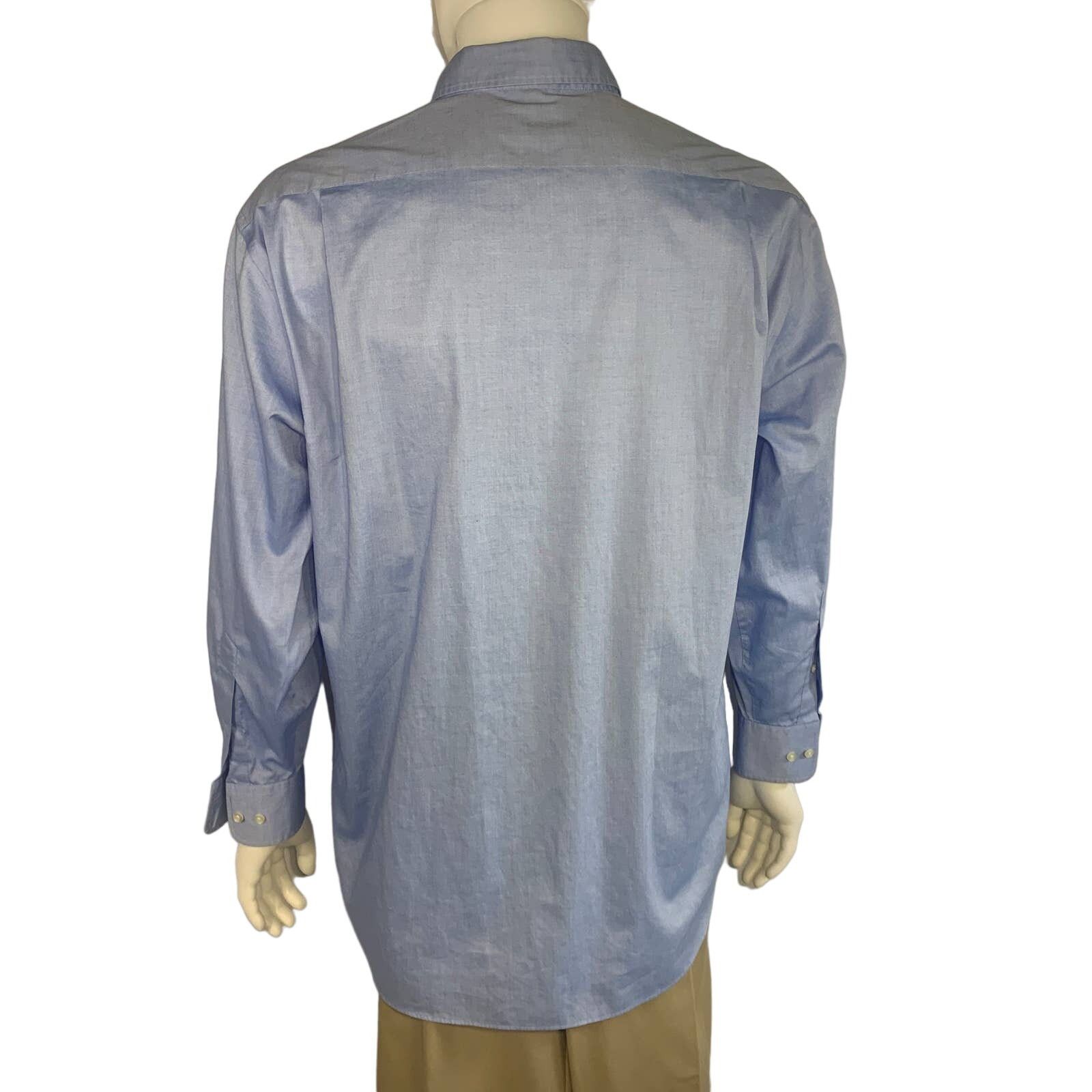 Tommy Hilfiger Tommy Hilfiger Mens Blue Large Shirt 16 1/2 Arm Length 32 33 Size US M / EU 48-50 / 2 - 2 Thumbnail