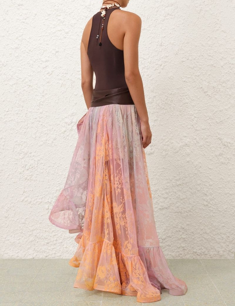 Zimmermann oc11z0226 Dawning Scoop Bodysuit in Chocolate Brown Size M / US 6-8 / IT 42-44 - 4 Thumbnail