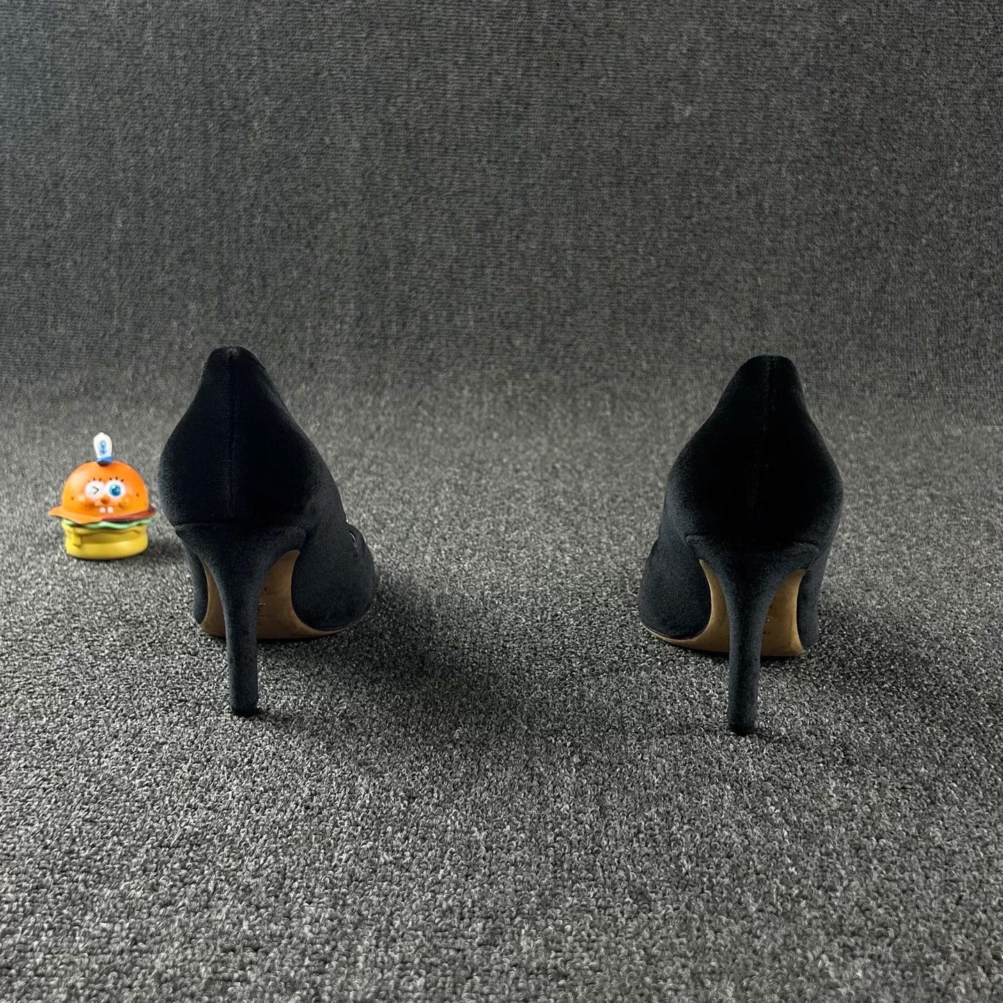Dior Dior Black Velvet Crystal Heels EU 37.5 Size US 6.5 / IT 36.5 - 5 Thumbnail