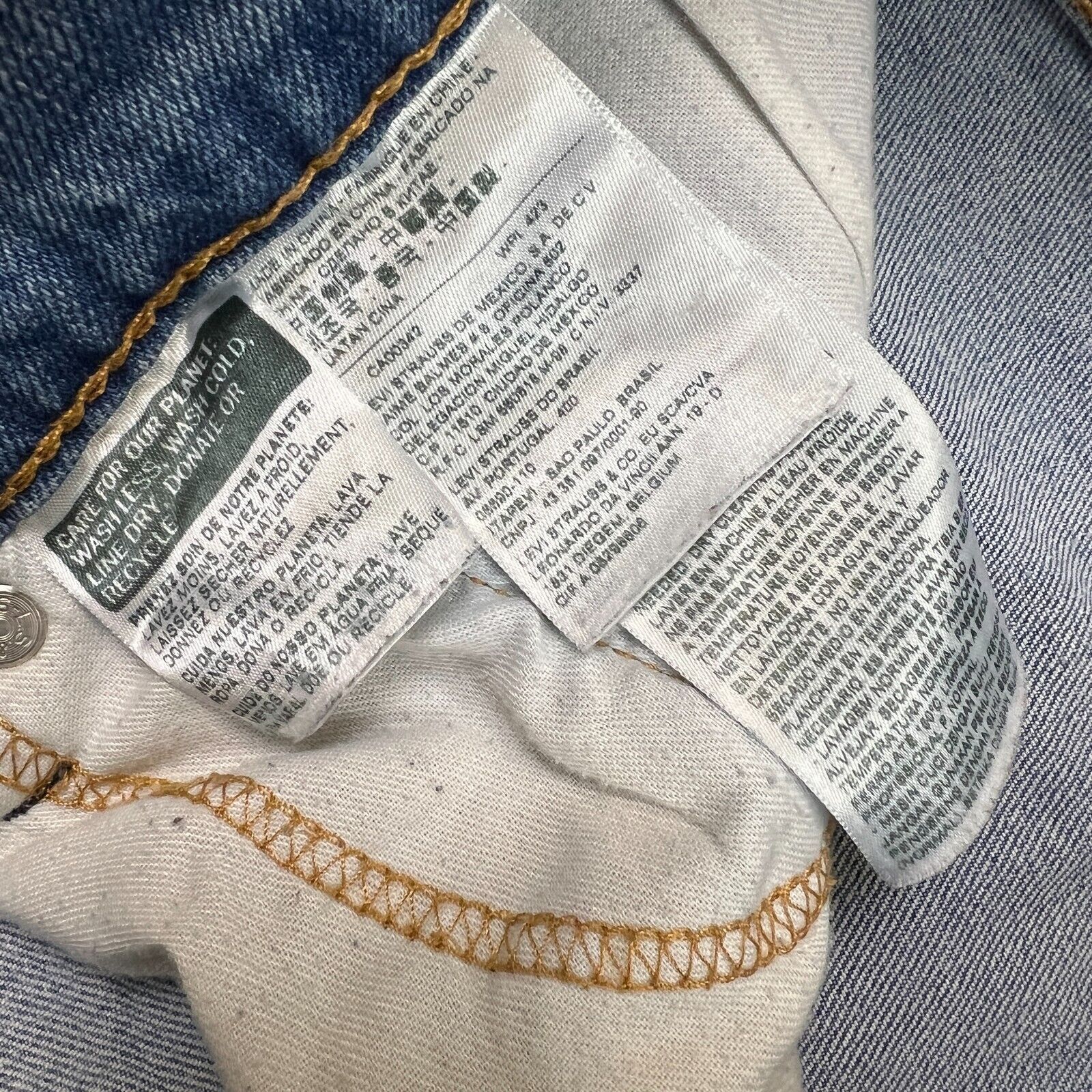 Levi's × Vintage Levi's 505 Jeans 36x30 Original Straight Leg Denim Pants Size US 36 / EU 52 - 9 Thumbnail