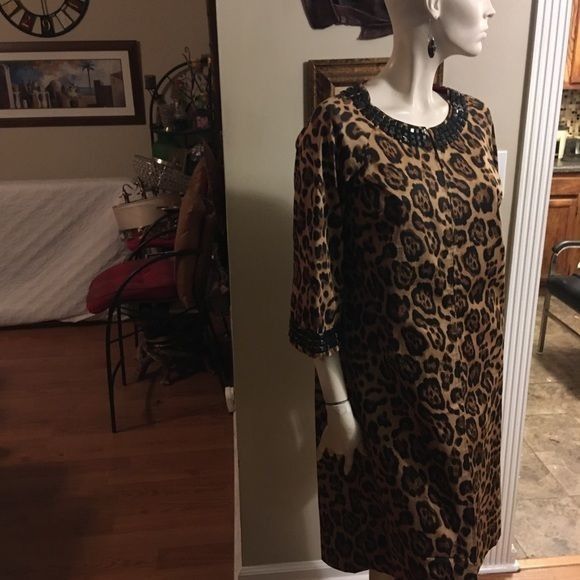 Vintage Newport News Women’s Jeweled Leopard Print 3/4 Sleeved Coat Size S / US 4 / IT 40 - 8 Thumbnail