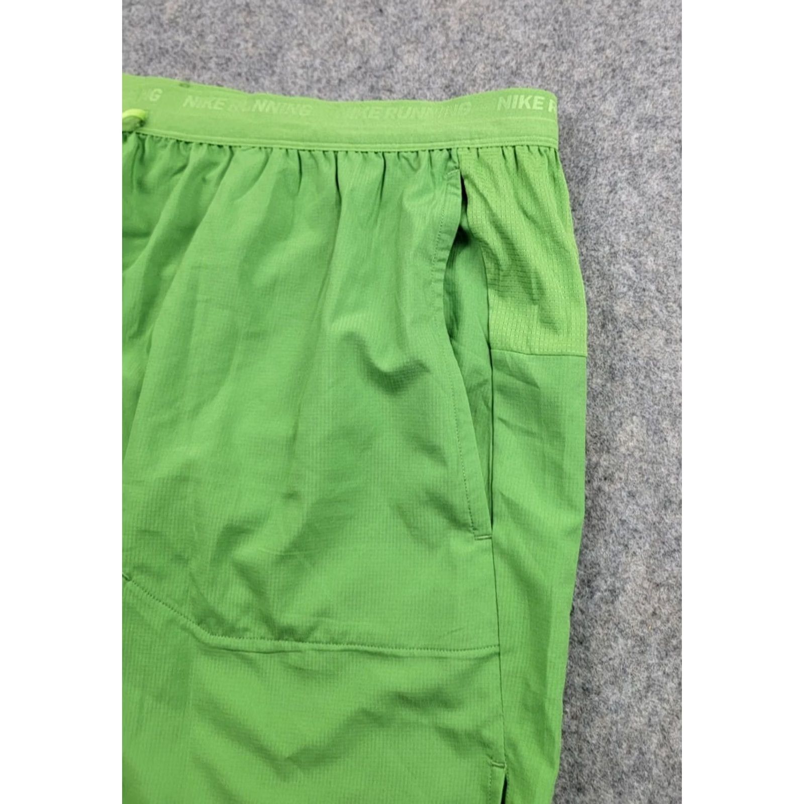 Nike Nike Running Shorts Mens 2XL Green Lined Drawstring Active NWT Shorts Size US 39 - 3 Thumbnail