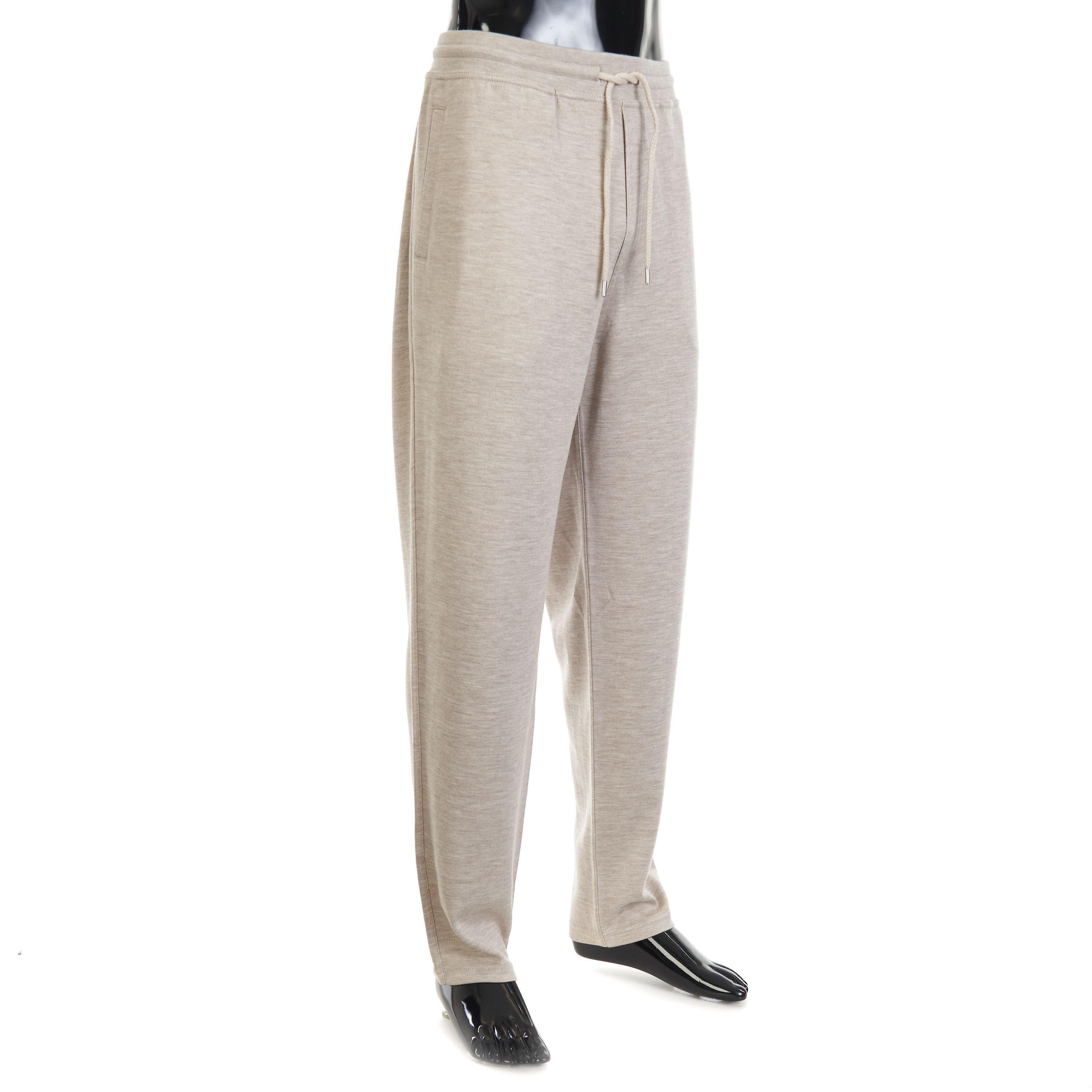 Brunello Cucinelli Beige Cashmere & Silk Sweatpants - Drawstring Size XXL Size US 38 / EU 54 - 3 Thumbnail