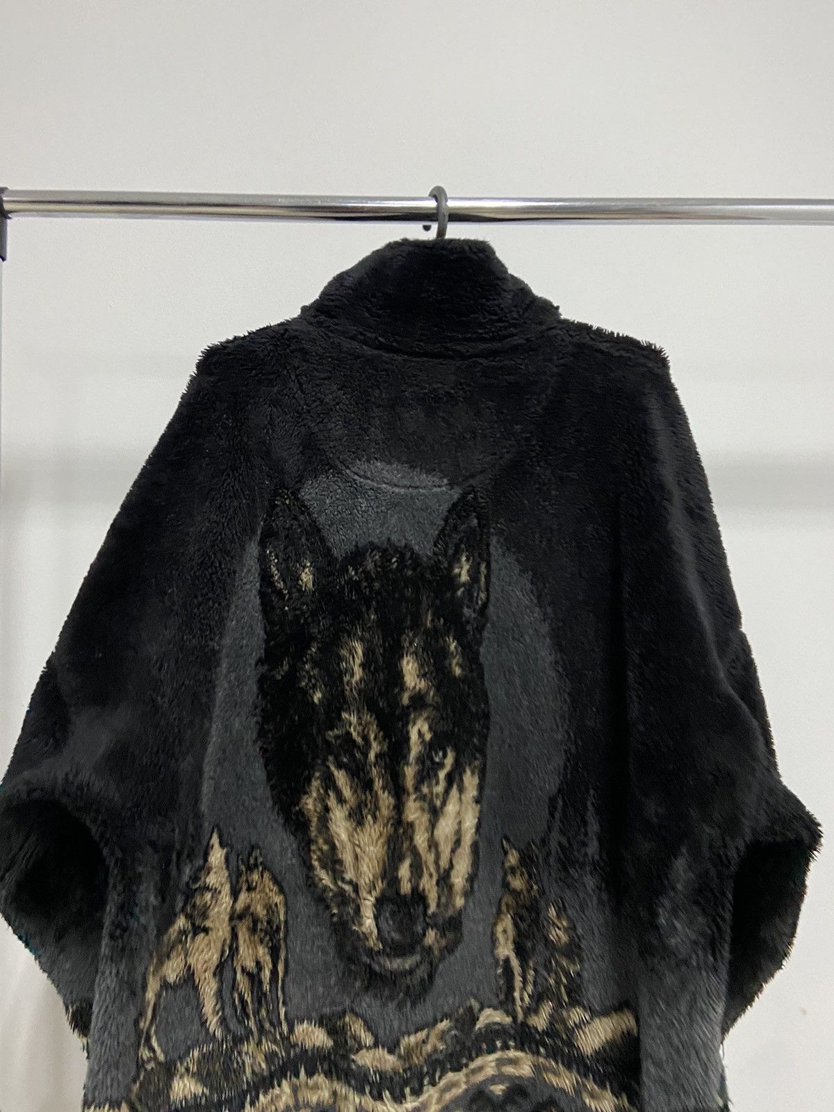 Vintage Wolves 🐺 Fleece Jacket Warm Vintage Zip Overprint Size US XXL / EU 58 / 5 - 4 Thumbnail